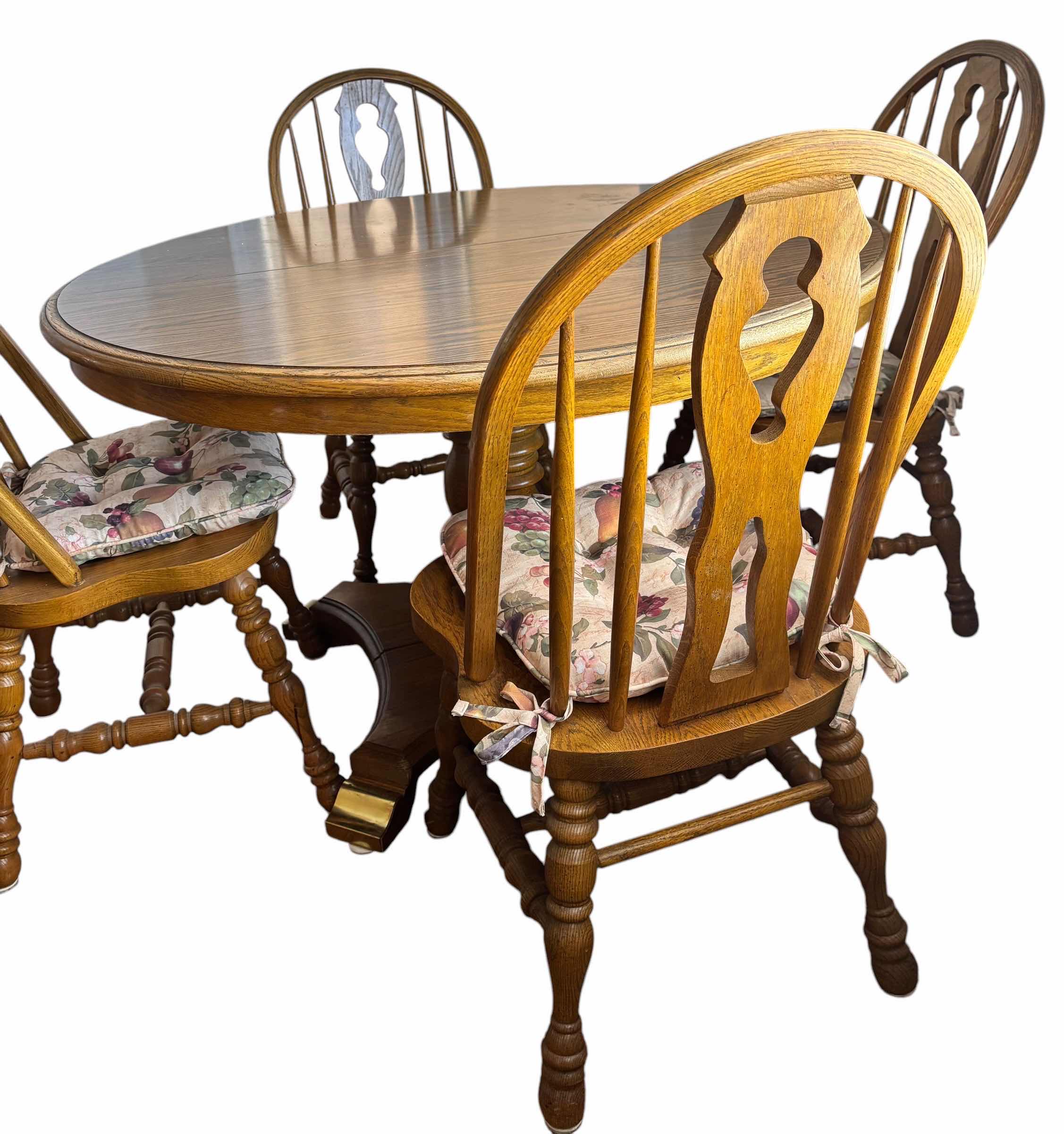 Photo 1 of COCHRANE SOLID OAK DINING TABLE & 4 CHAIRS