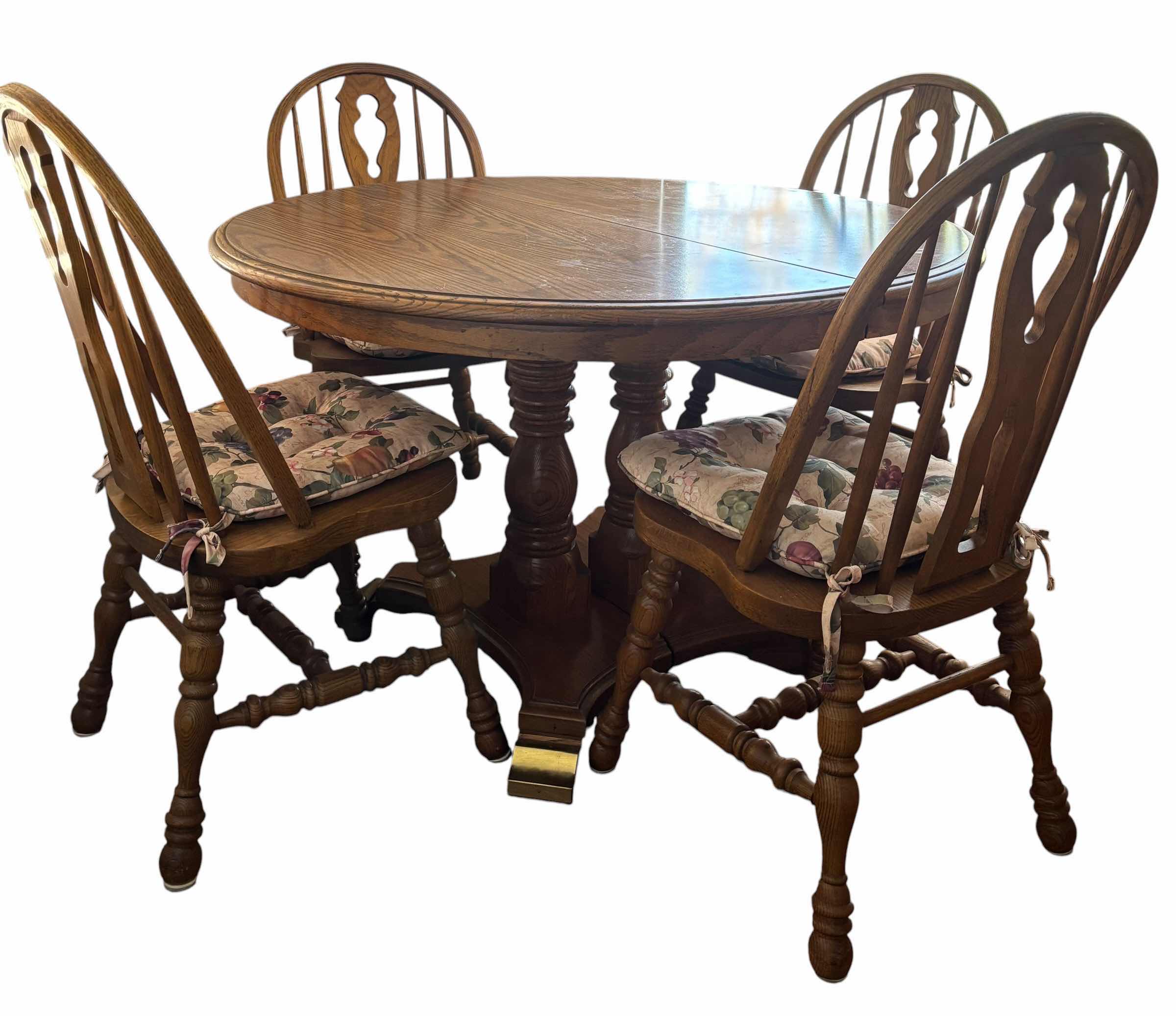 Photo 1 of COCHRANE SOLID OAK DINING TABLE & 4 CHAIRS