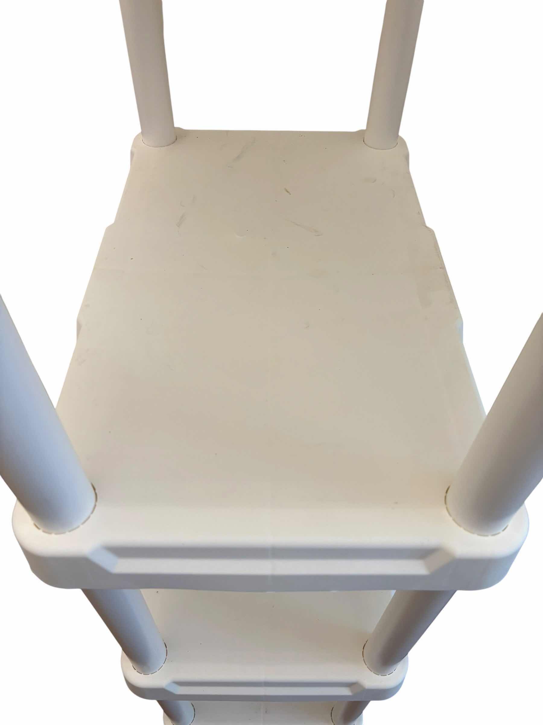 Photo 1 of PLASTIC SHELVING UNIT H62.5” X 21.5”