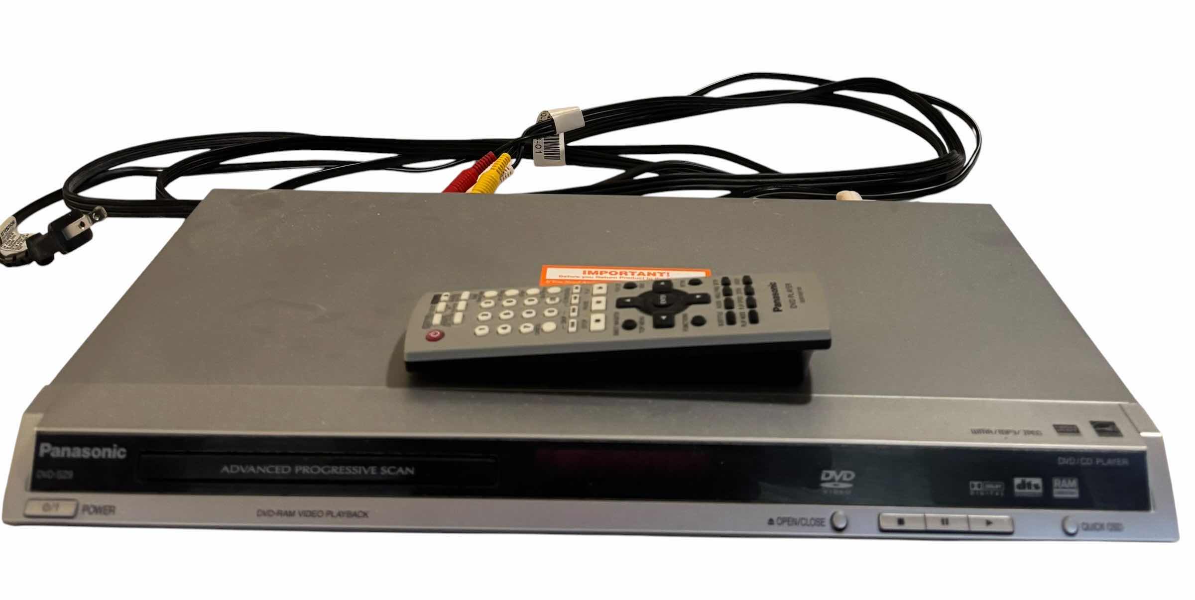 Photo 1 of PANASONIC DVD PLAYER WITH REMOTE