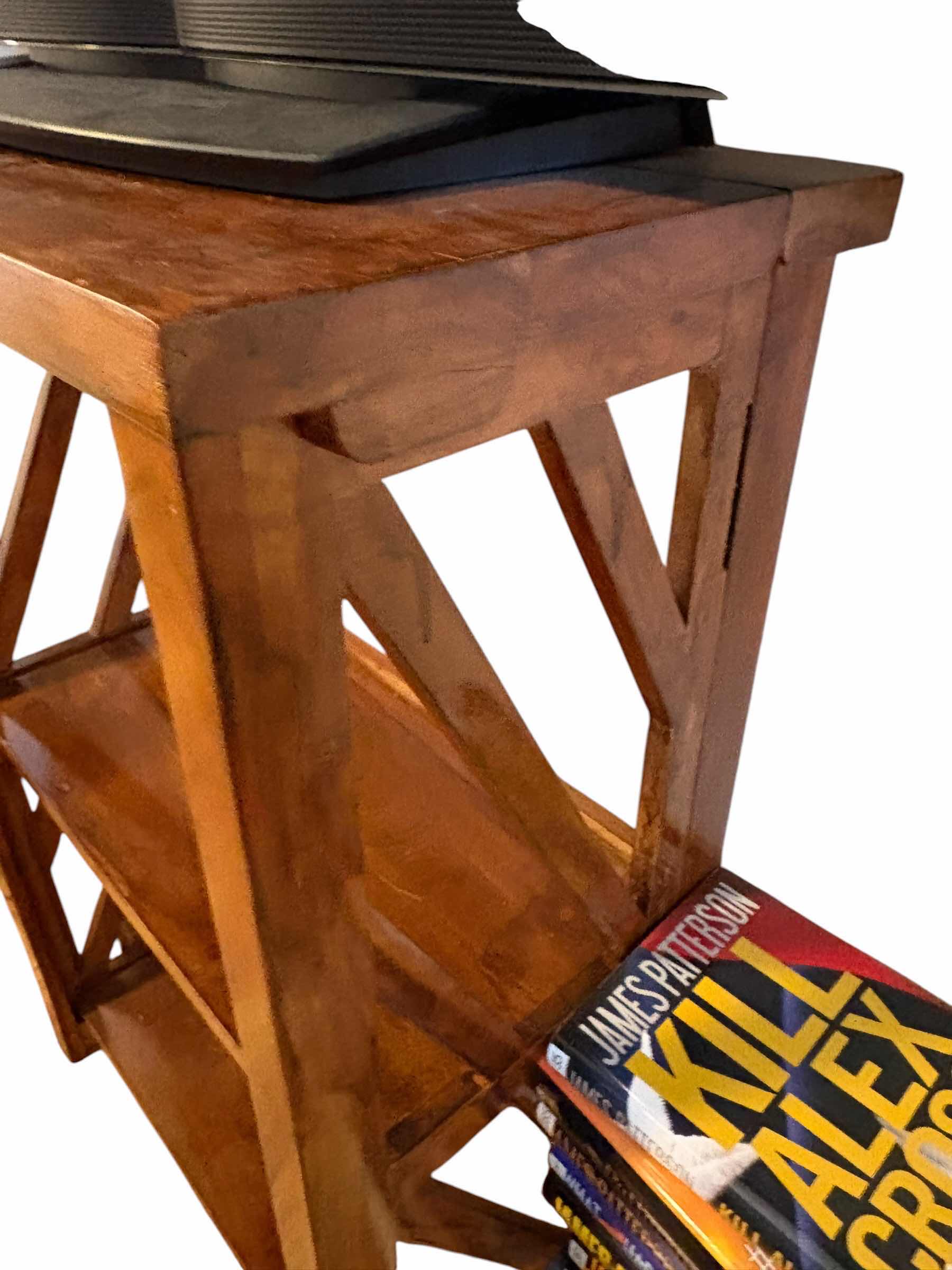 Photo 1 of FOLDABLE X FRAME 2-SHELF WOOD BOOKCASE 22”X12”H33”