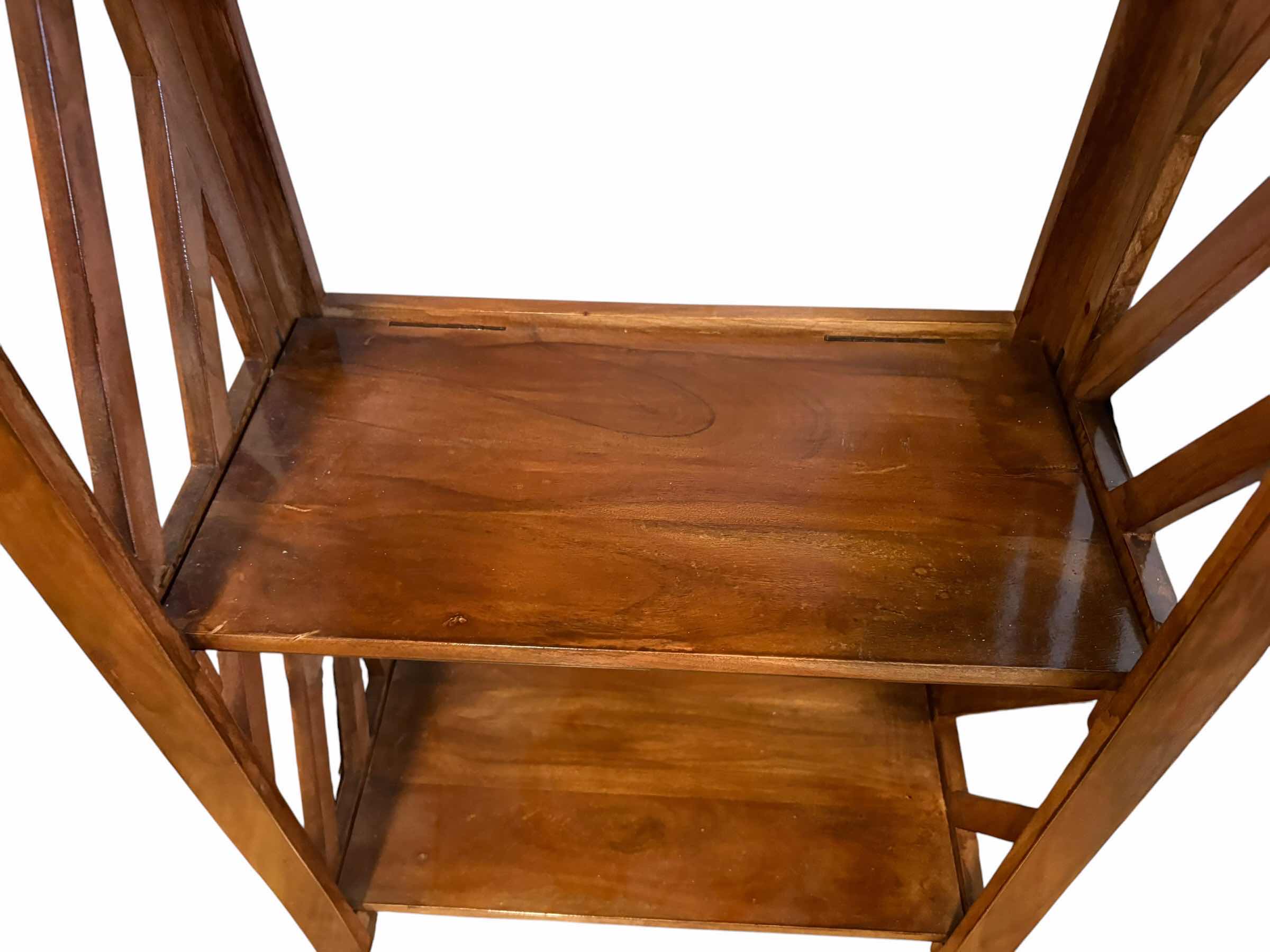 Photo 1 of FOLDABLE X FRAME 2-SHELF WOOD BOOKCASE 22”X12”H33”