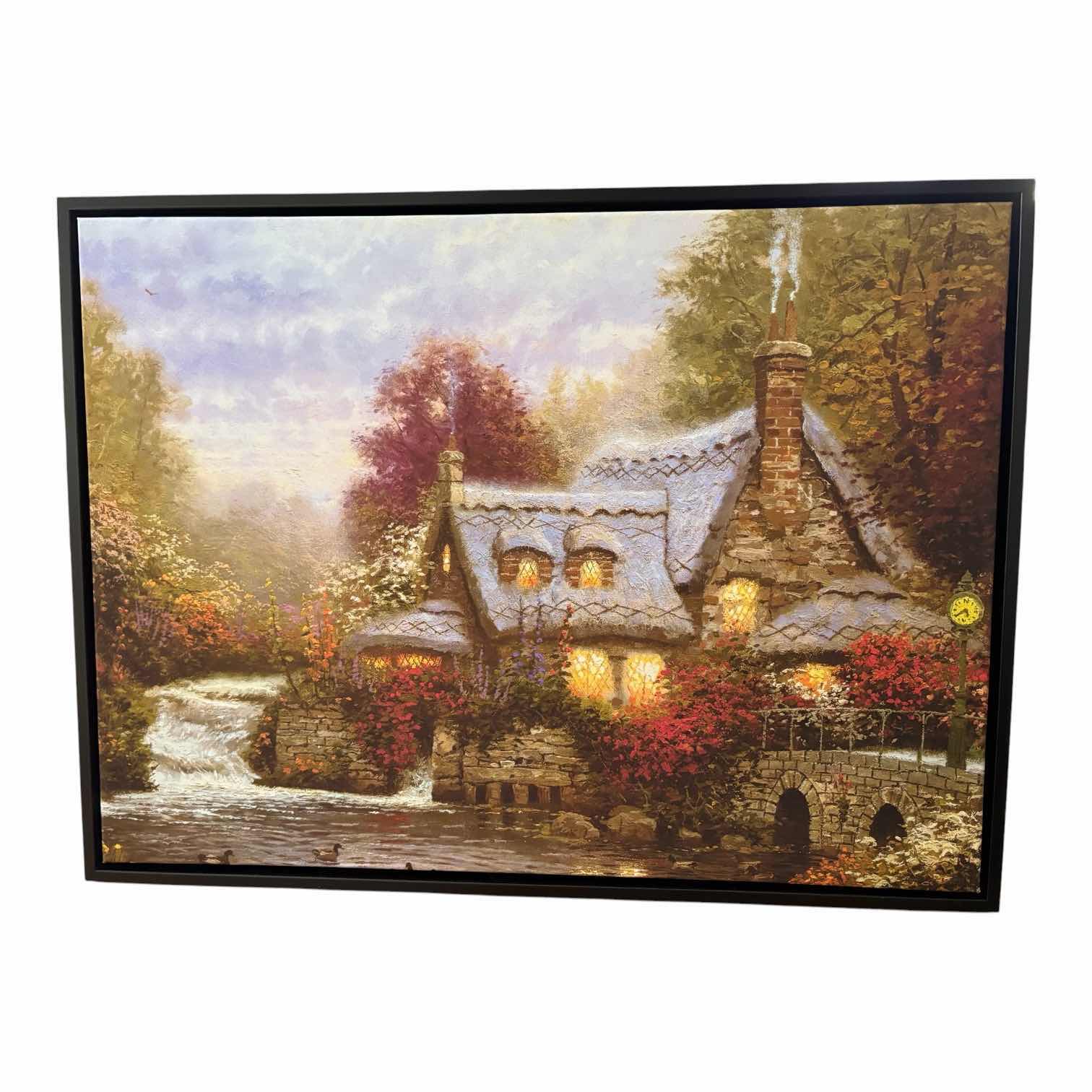 Photo 1 of FRAMED CANVAS COTTAGE IN FORREST 31”X24”