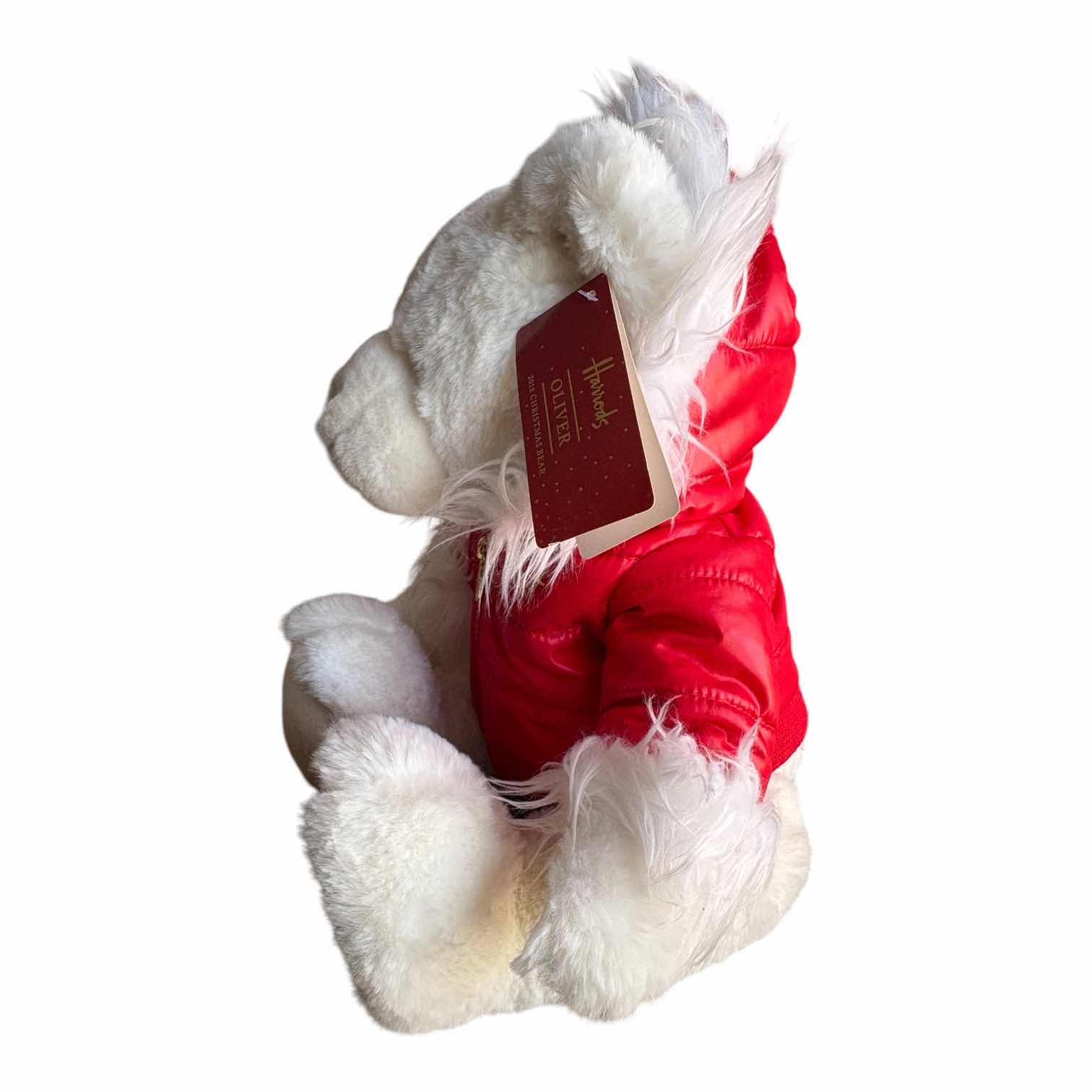 Photo 1 of HARRODS OLIVER 2018 CHRISTMAS BEAR W ORIGINAL TAG H12”