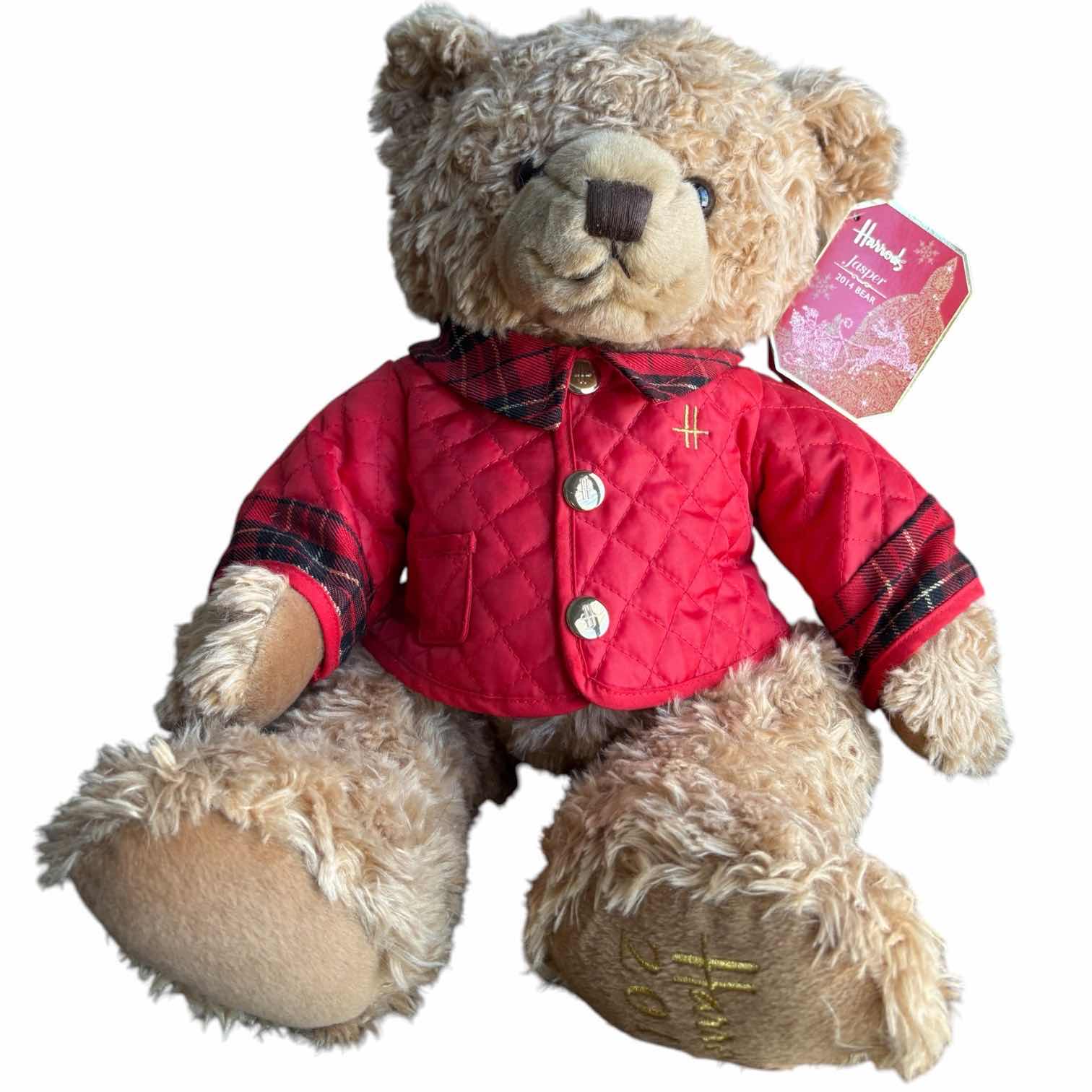 Photo 1 of HARRODS JASPER 2014 CHRISTMAS BEAR W ORIGINAL TAG H12”