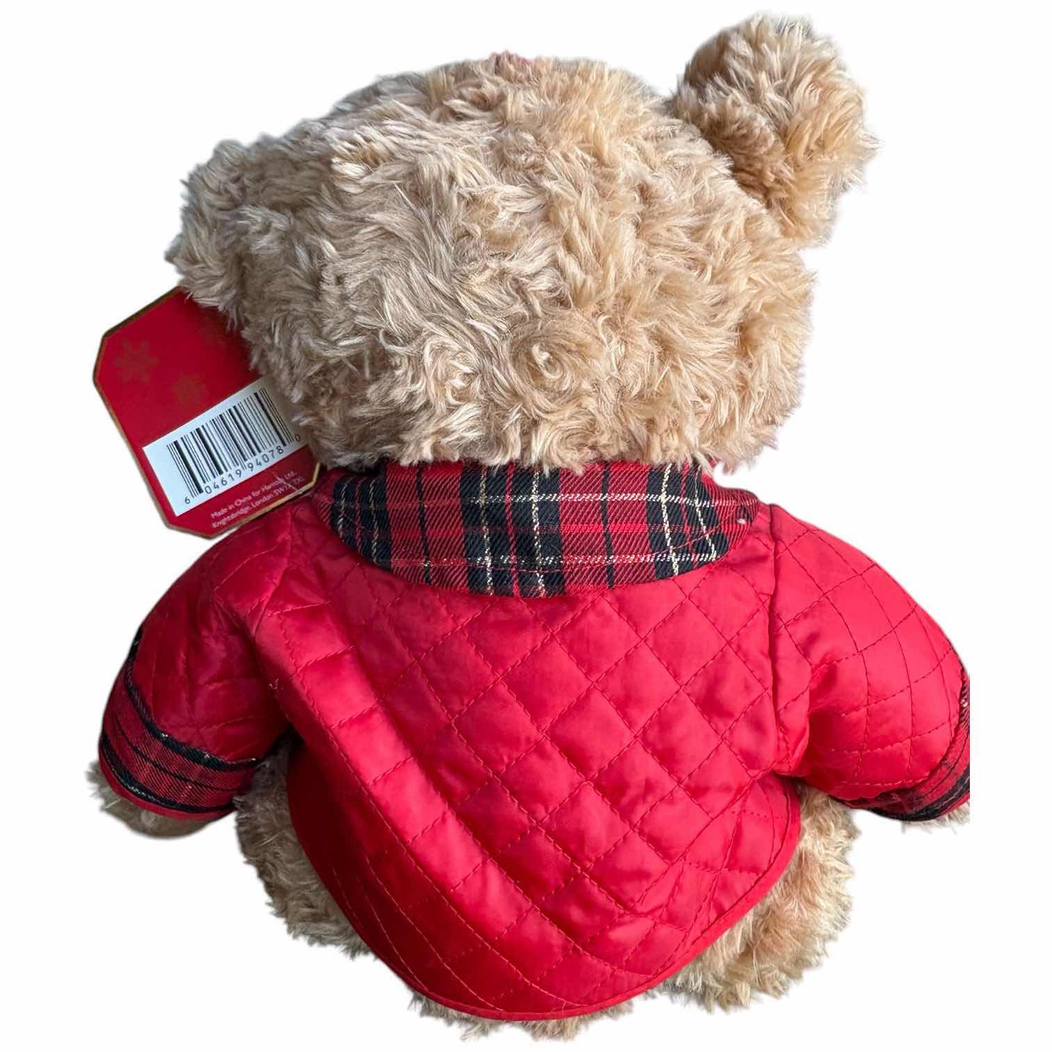 Photo 1 of HARRODS JASPER 2014 CHRISTMAS BEAR W ORIGINAL TAG H12”