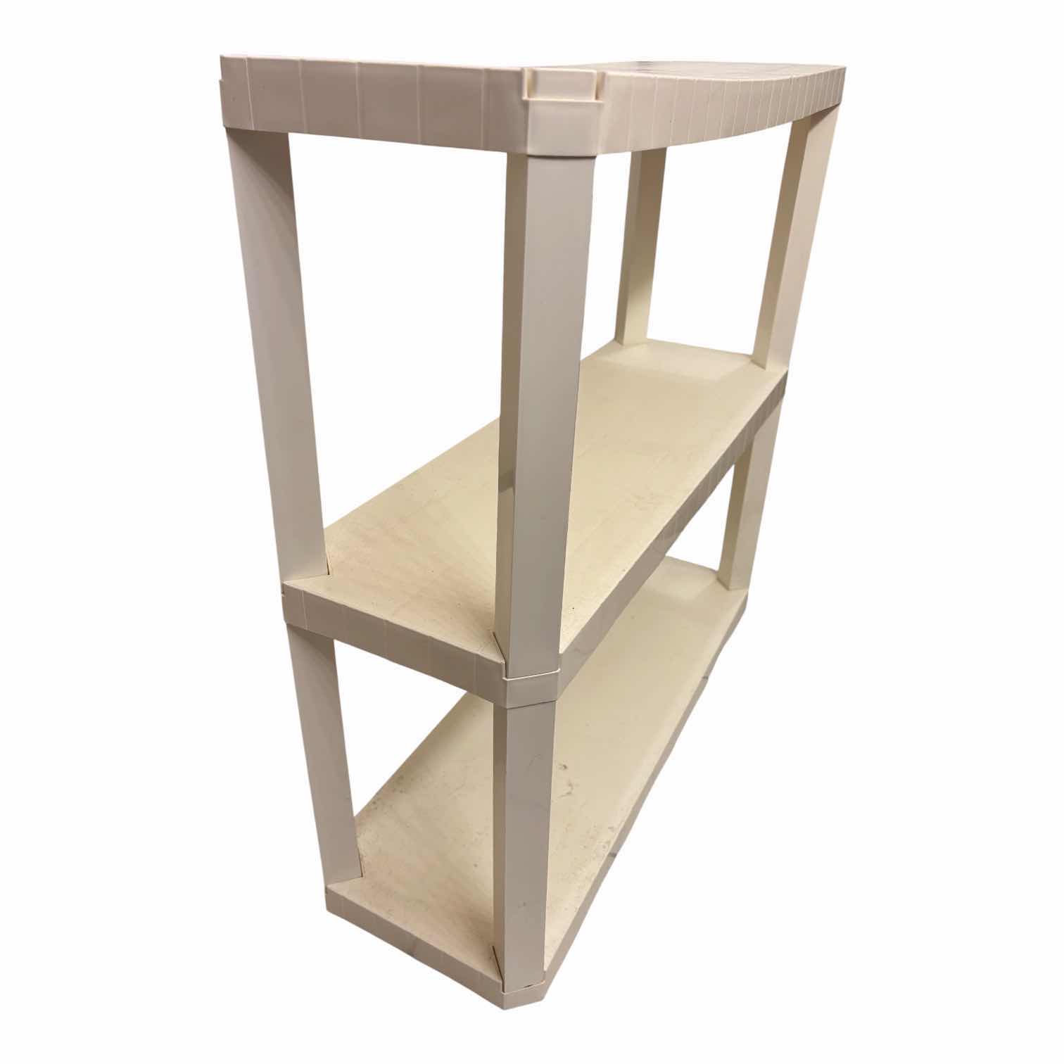 Photo 1 of 3-DRAWER PLASTIC STORAGE, SHOE ORGANIZER, SMALL IRONING BOARD & PLASTIC SHELVING