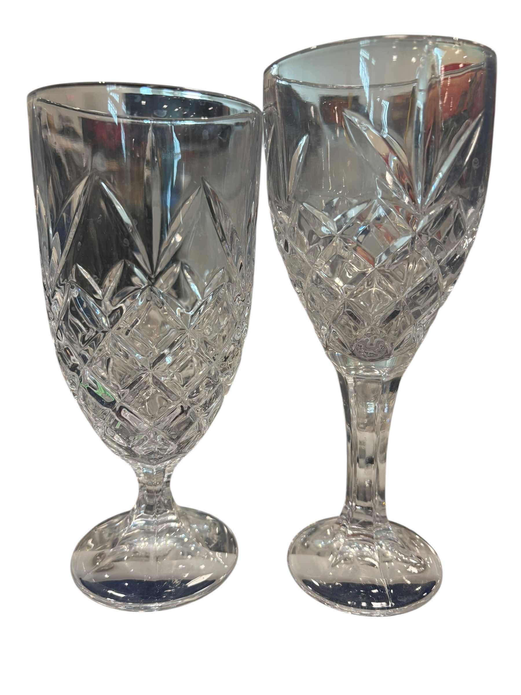 Photo 1 of 78 GLASS GOBLETS 7.5”H & 8”H