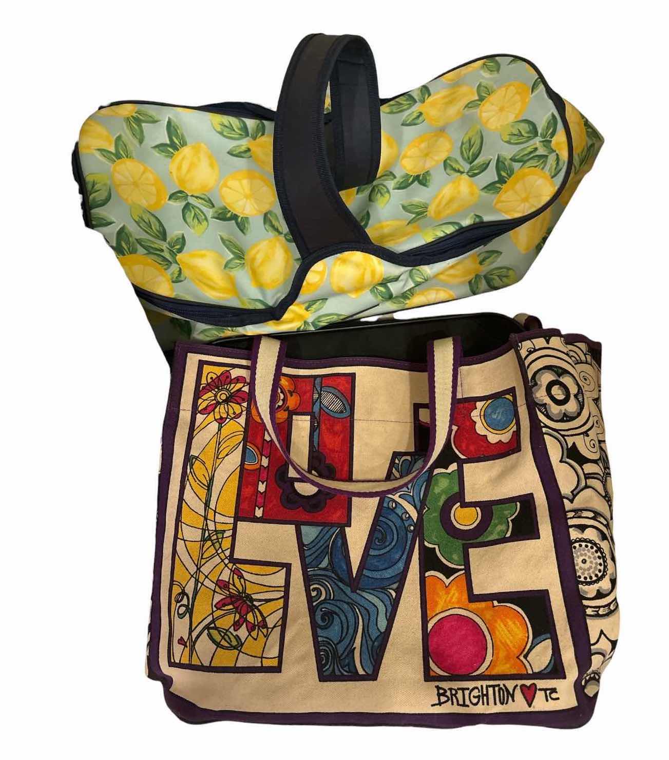 Photo 1 of (13)PCS REUSABLE TOTE & INSULATED COOLER BAG LOT – MULTIPLE SIZES & PATTERNS LARGEST BAG 15.5”X16”