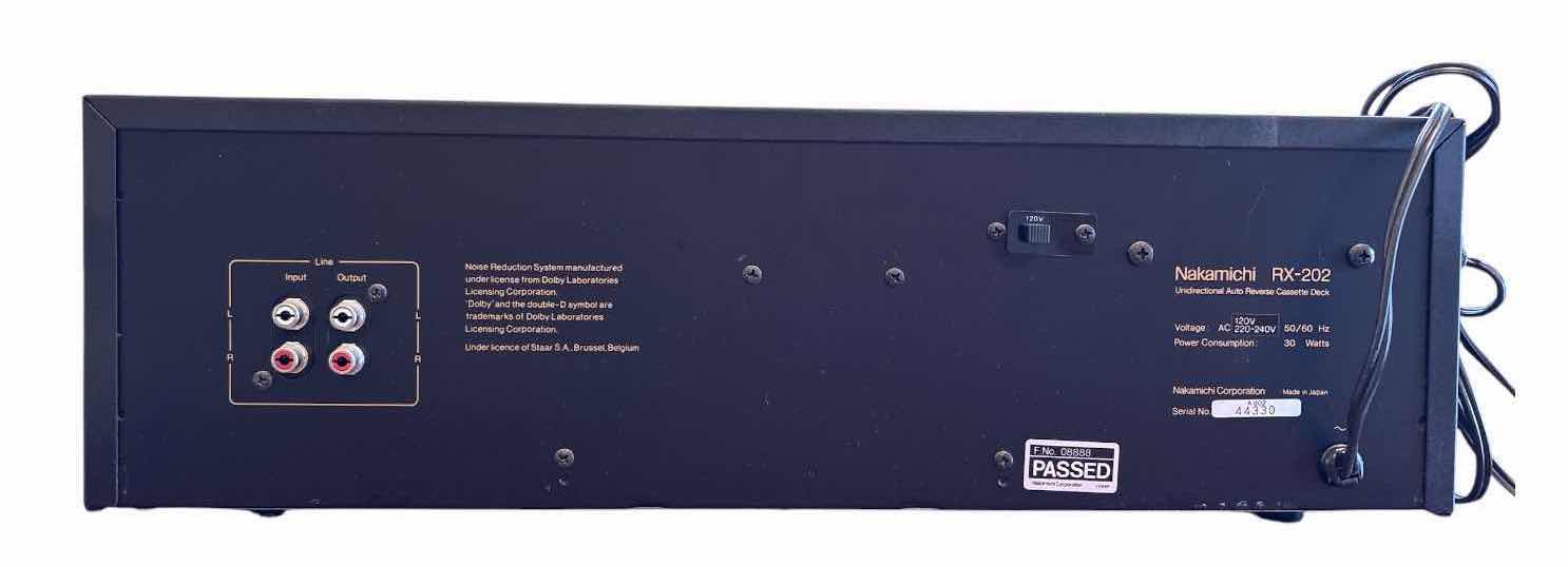 Photo 1 of NAKAMICHI RX-202 UNIDIRECTIONAL AUTO REVERSE CASSETTE DECK