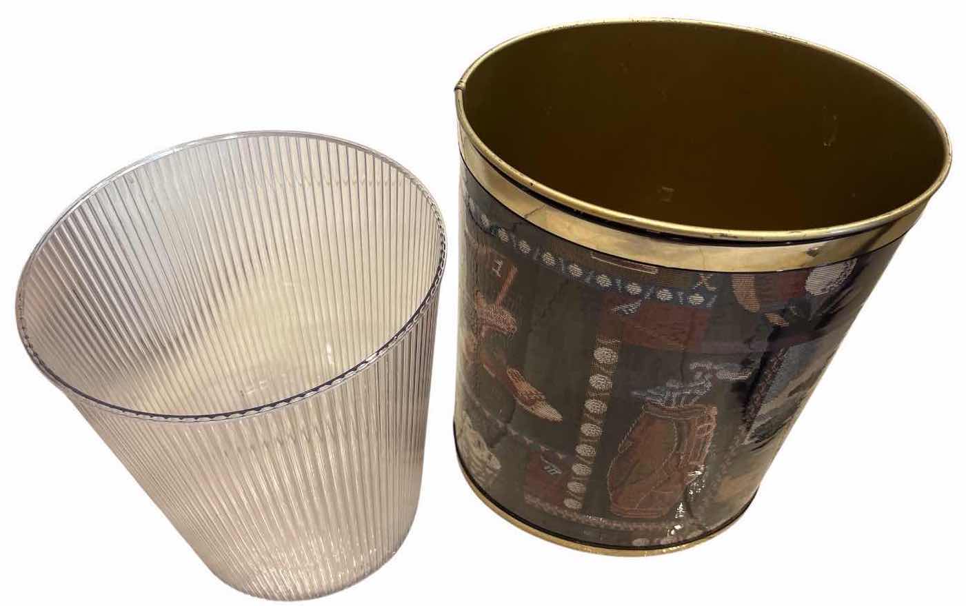 Photo 1 of (4)PCS TRASH CANS -SIMPLE HUMAN AND MORE 19.5”X10”X22.5”