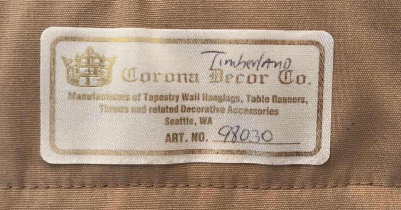 Photo 1 of CORONA DECOR CO. TAPESTRY FOREST WALL HANGING WITH DECORATIVE ROD 81.5”X24”