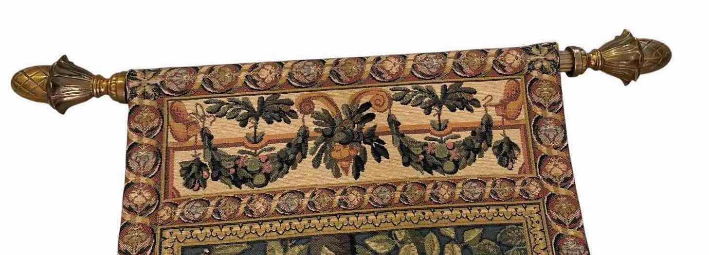 Photo 1 of CORONA DECOR CO. TAPESTRY FOREST WALL HANGING WITH DECORATIVE ROD 81.5”X24”