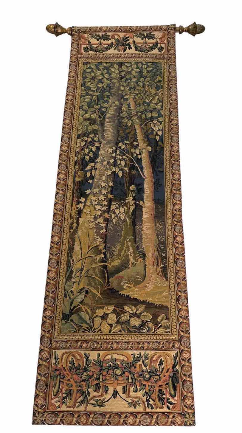 Photo 1 of CORONA DECOR CO. TAPESTRY FOREST WALL HANGING WITH DECORATIVE ROD 81.5”X24”
