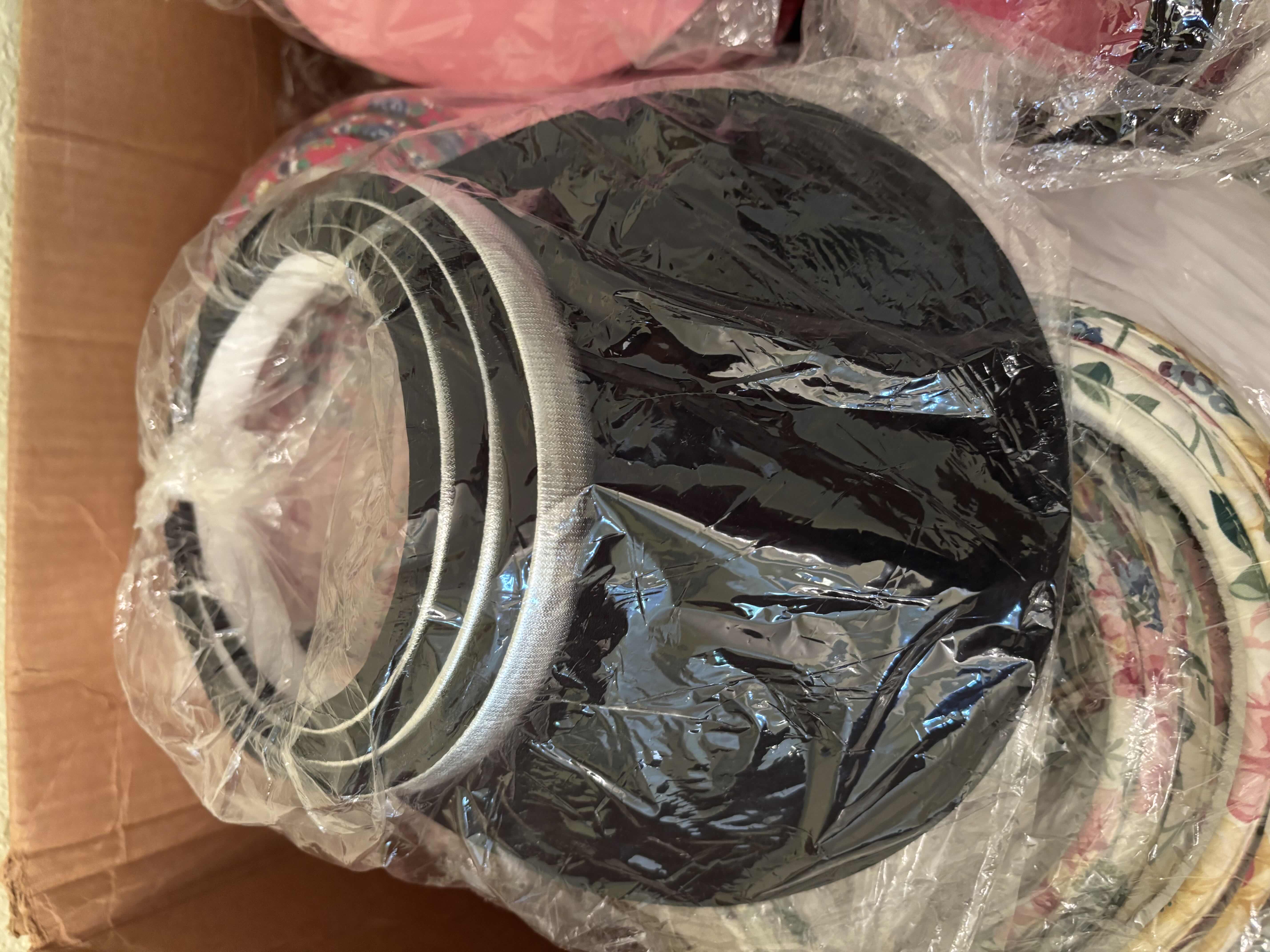 Photo 1 of BOX OF VISORS IN MULTIPLE COLORS & STYLES