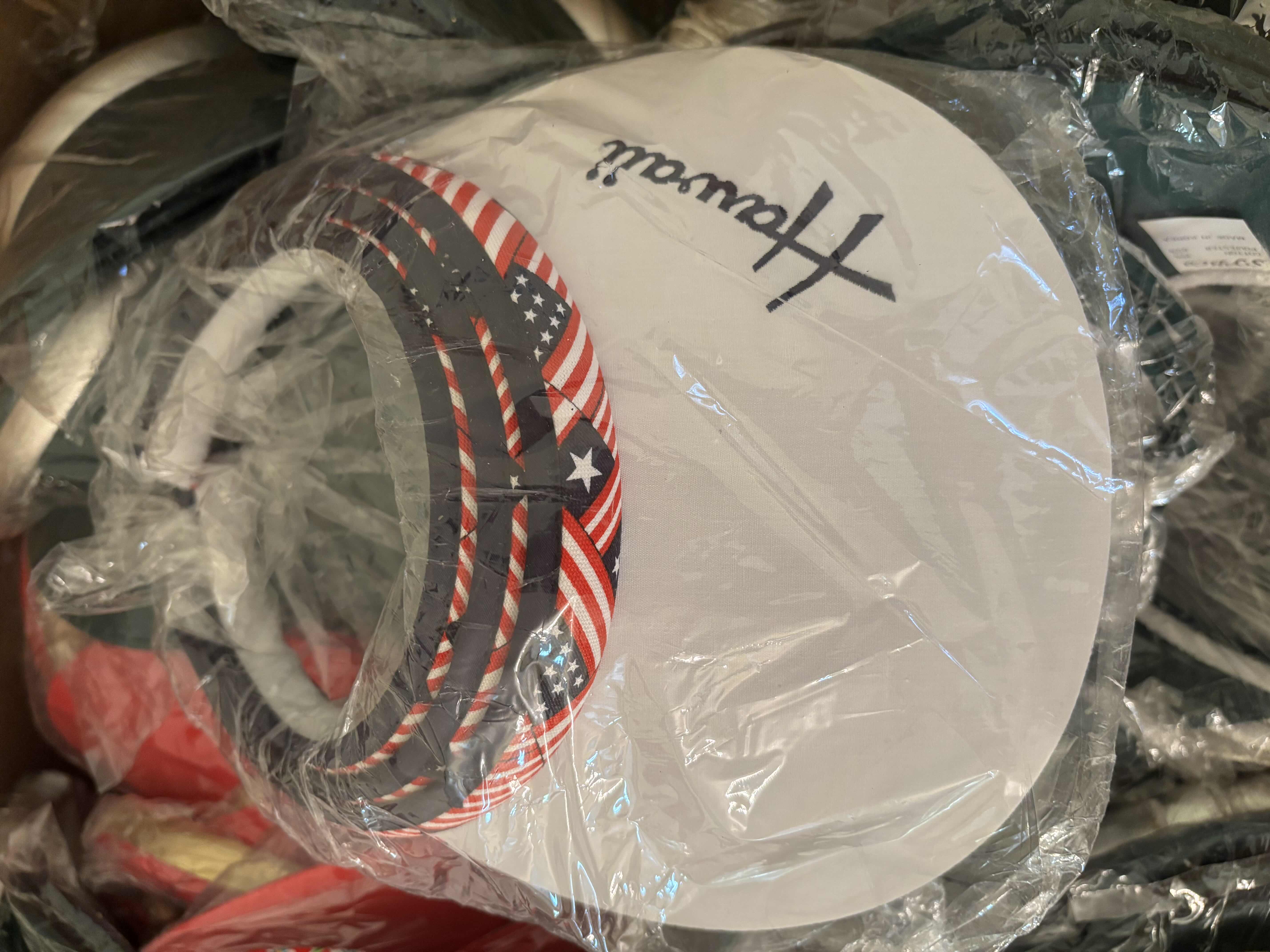 Photo 1 of BOX OF VISORS IN MULTIPLE COLORS & STYLES