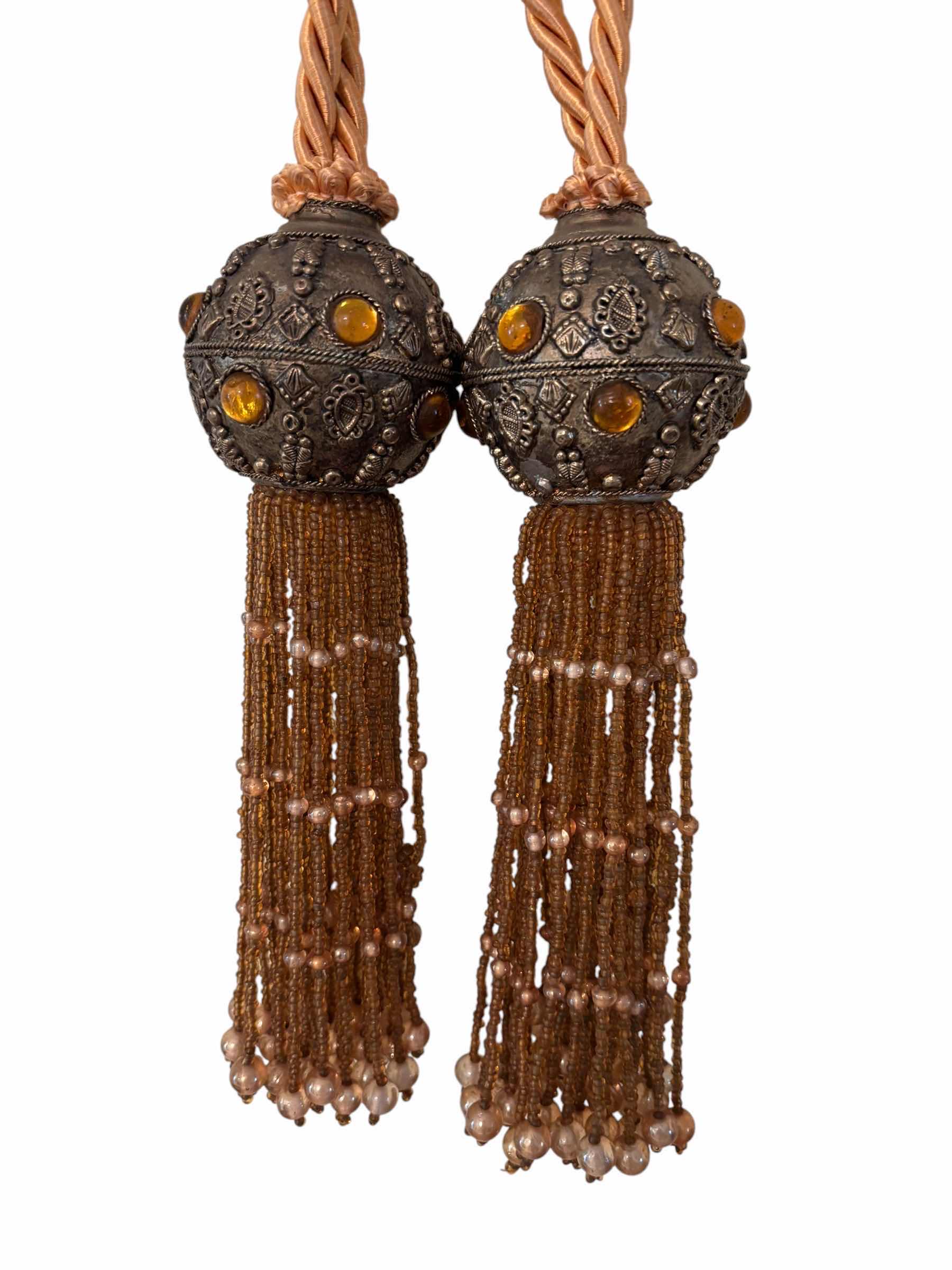 Photo 1 of DECORATIVE CURTAIN TIE BACKS (1 SET)