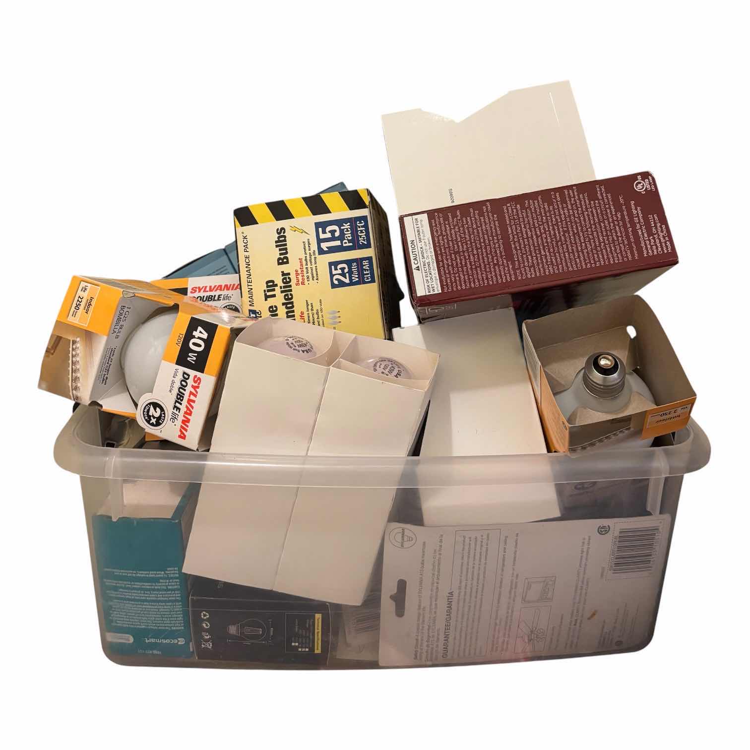 Photo 1 of CONTENTS OF CABINET & CONTAINER OF LIGHT BULBS
