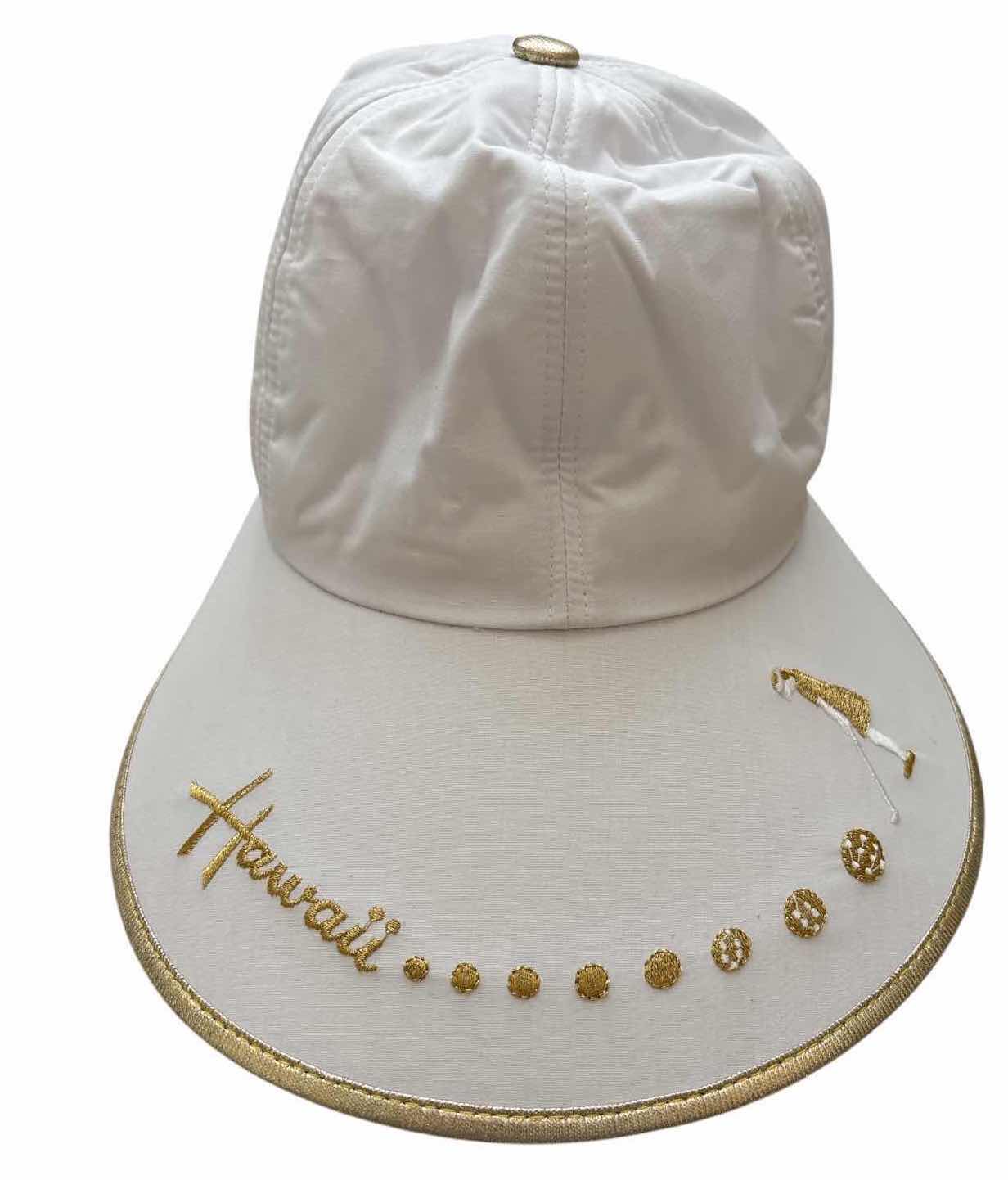 Photo 1 of (25)PCS NEW HAWAII GOLF CAPS WITH GOLD EMBROIDERY & BOW ACCENTS