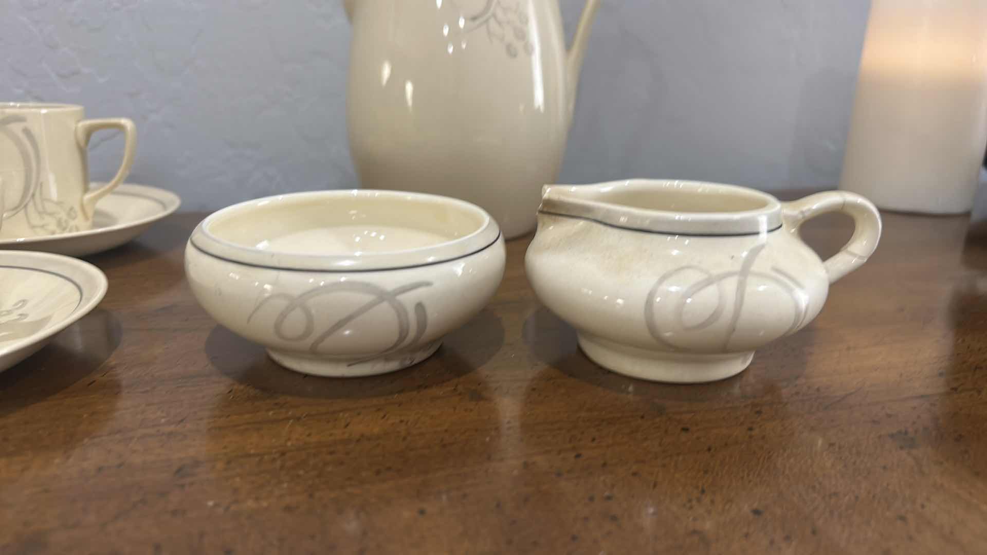 Photo 1 of 16 PC GRAY’S POTTERY CUP PART OF THE SUN BUFF PATTERN PRODUCED IN STOKE ON TRENT ENGLAND.