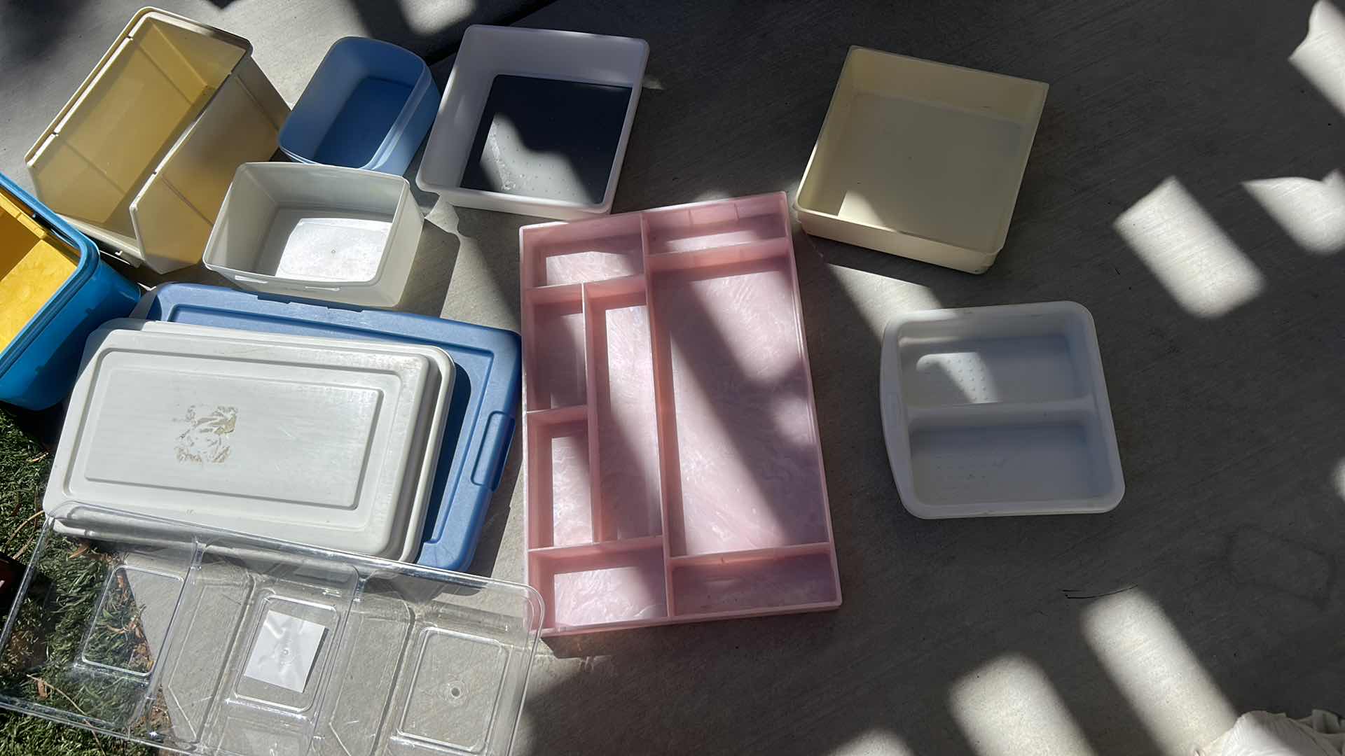 Photo 1 of BOX FULL OF ORGANIZING TRAYS