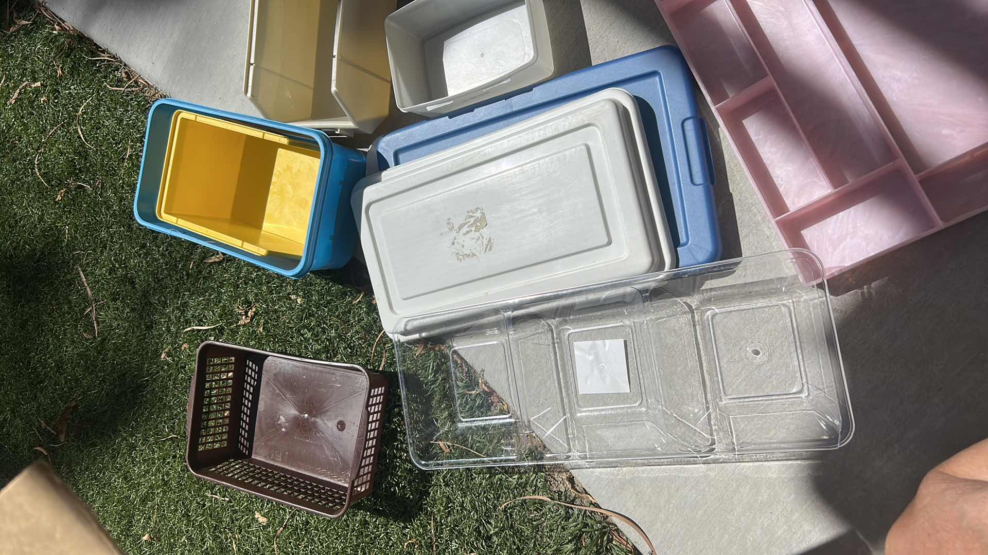Photo 1 of BOX FULL OF ORGANIZING TRAYS