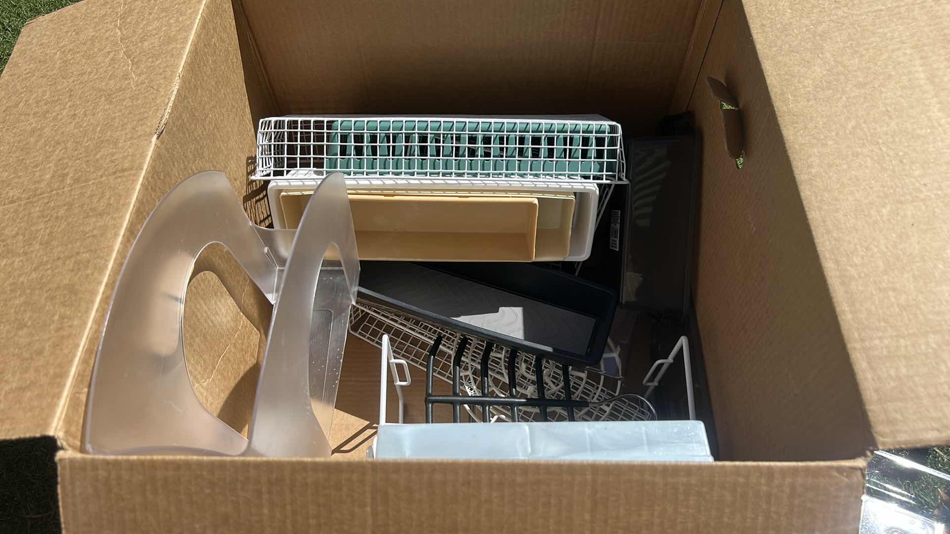 Photo 1 of BOX FULL OF ORGANIZING TRAYS