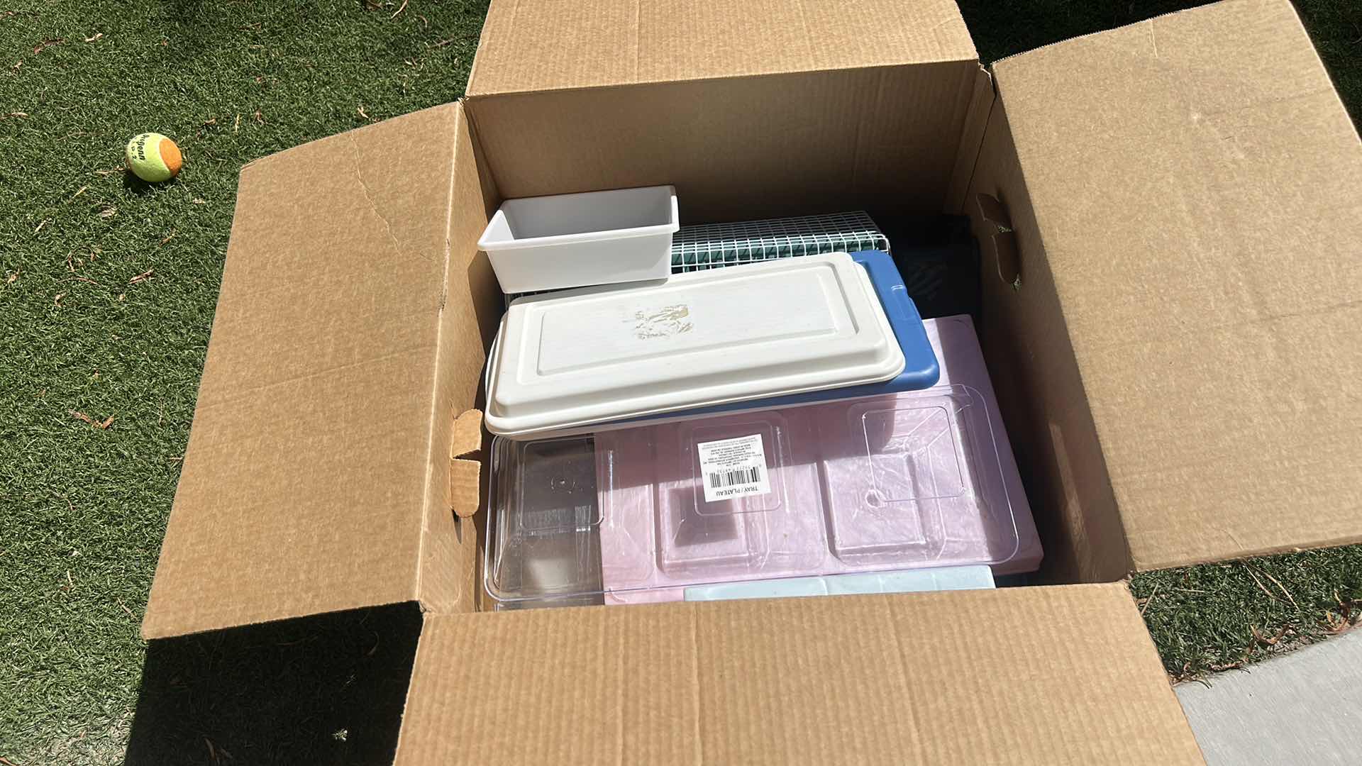 Photo 1 of BOX FULL OF ORGANIZING TRAYS