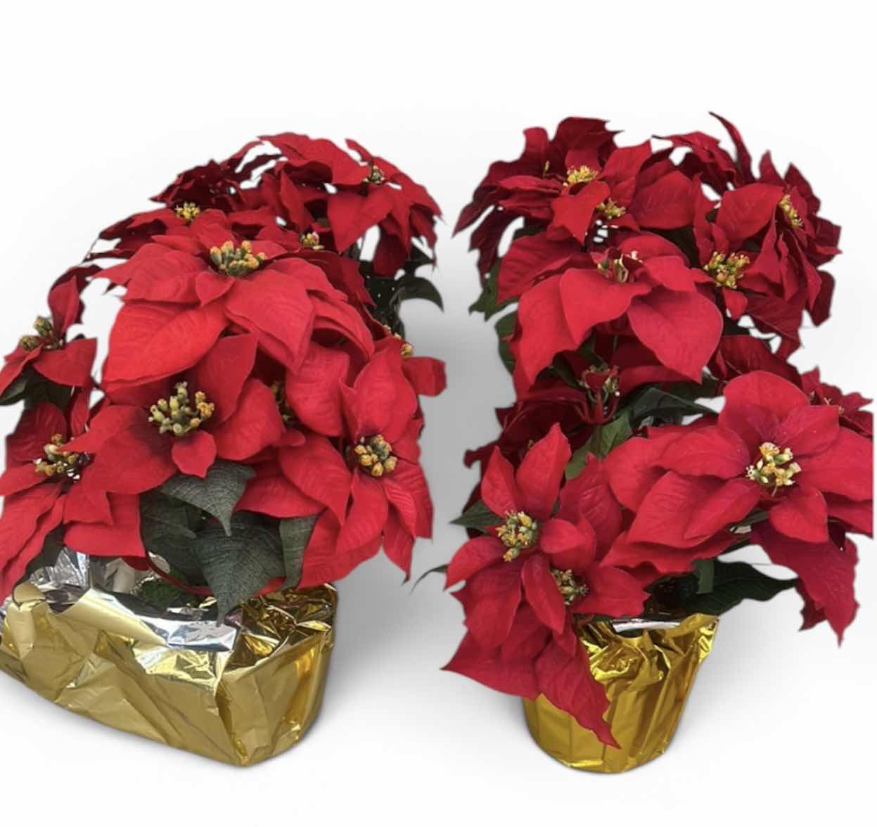Photo 1 of 4 FAUX POINSETTIA PLANTS