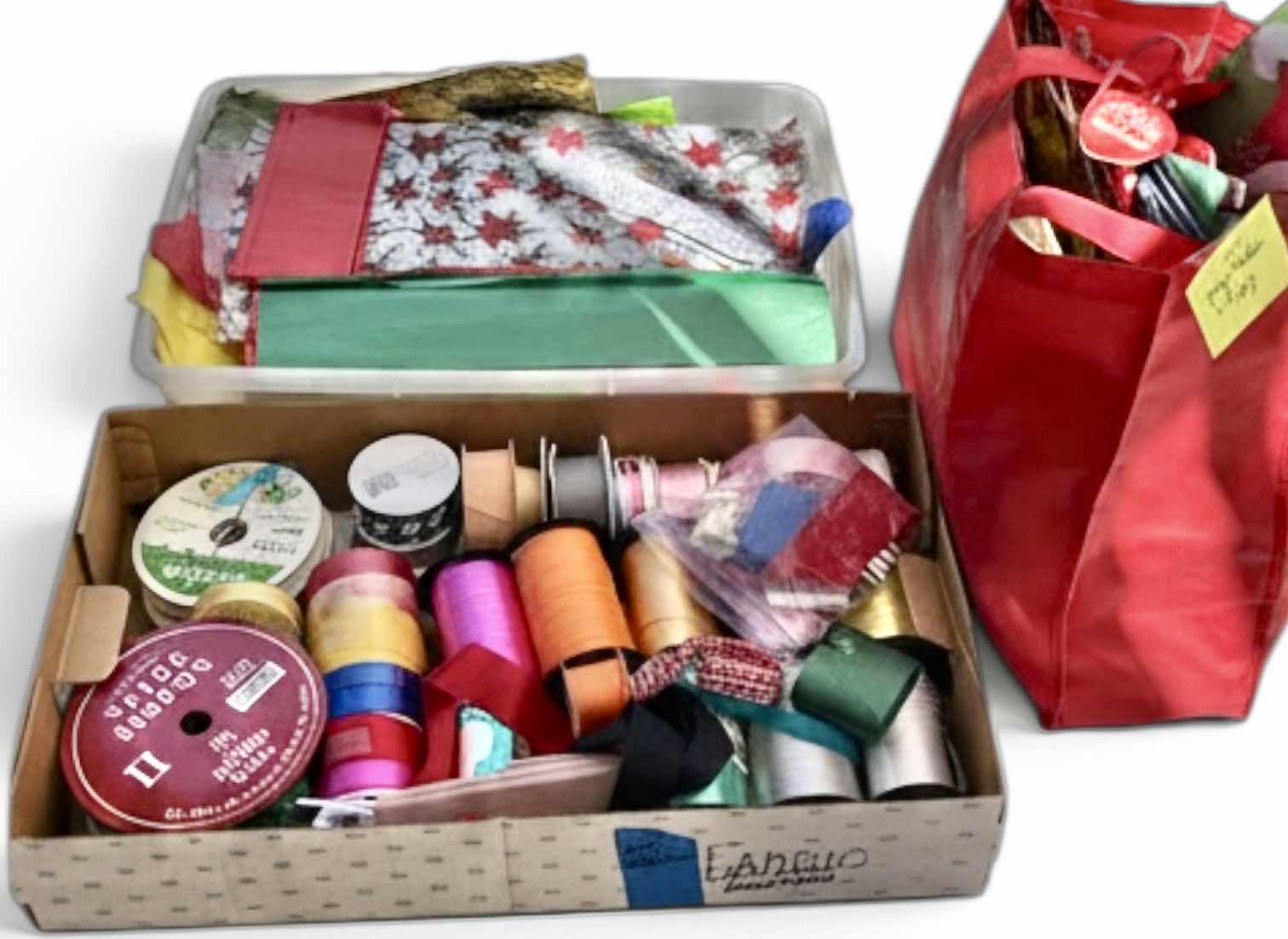 Photo 1 of GIFT WRAPPING SUPPLIES – GIFT BAGS, RIBBON, AND TISSUE PAPER