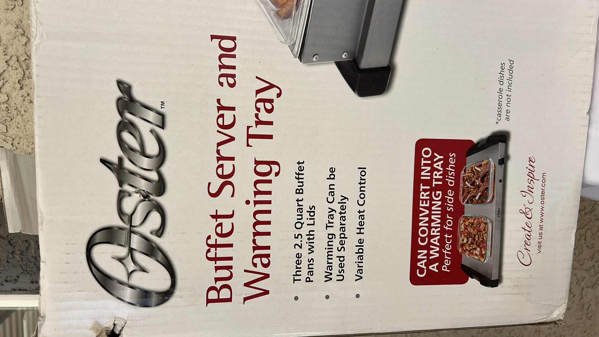 Photo 1 of OSTER BUFFET SERVER AND WARMING TRAY