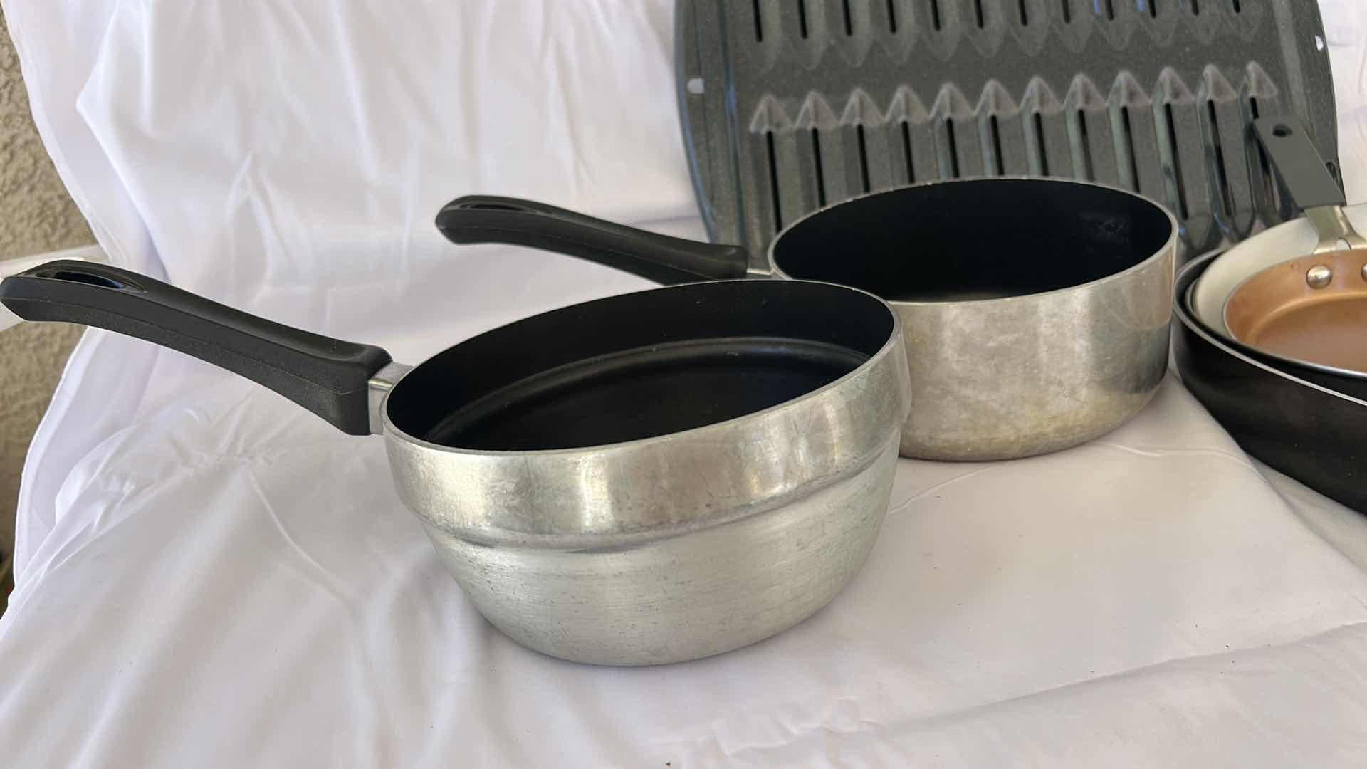 Photo 1 of SKILLETS, POTS AND PANS