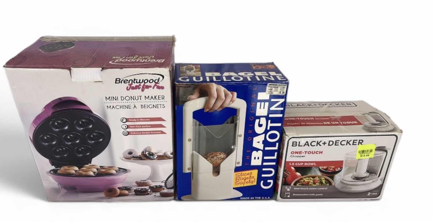 Photo 1 of KITCHEN GADGETS MINI DONUT, MAKER, BAGEL SLICER, AND MORE