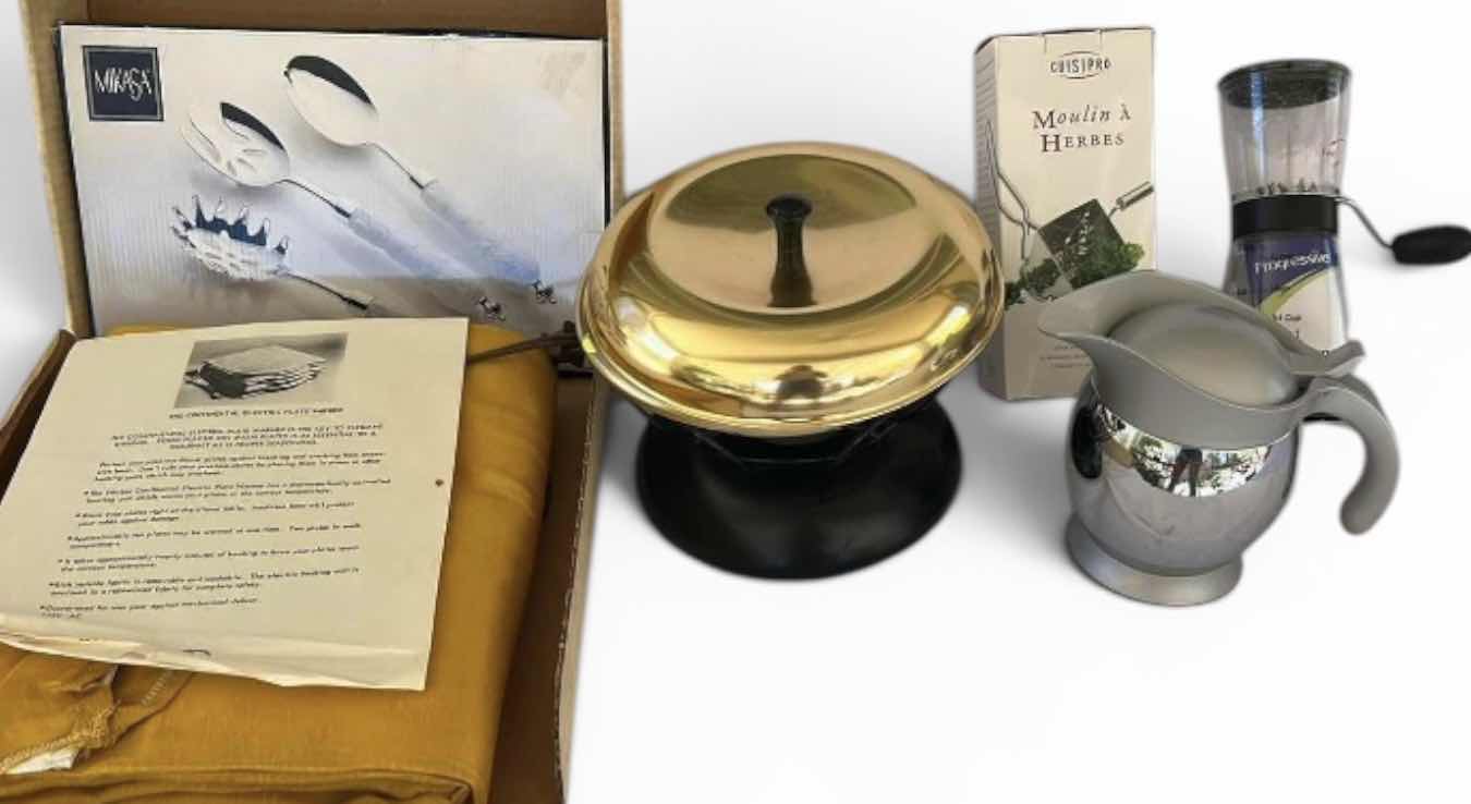 Photo 1 of KITCHEN, ACCESSORIES – FONDUE SET, PLATE WARMER, HERB MINCER, AND MORE