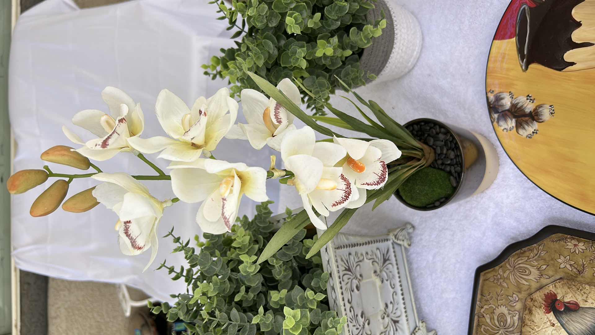 Photo 1 of HOME DECOR – FAUX GREENERY & FLORAL ARRANGEMENTS, AND DECORATIVE PLATES
