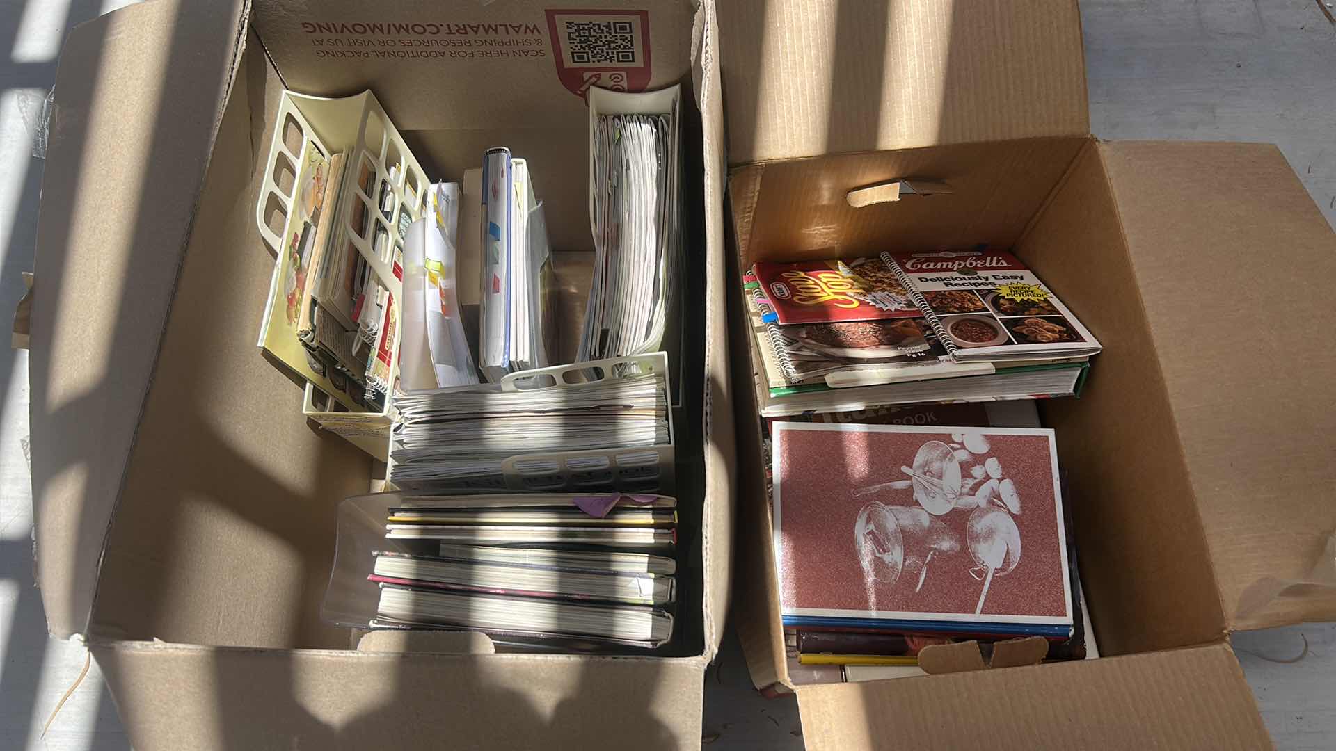 Photo 1 of 2 BOXES OF COOKBOOKS AND COOK MAGAZINES
