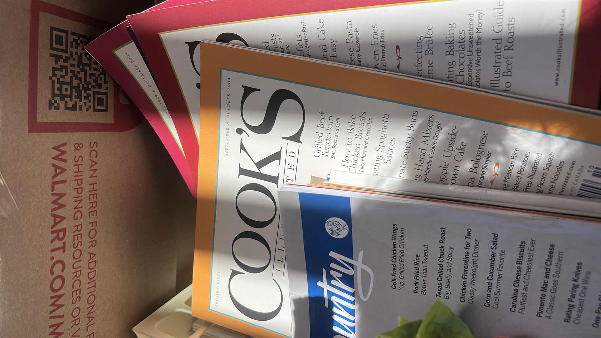 Photo 1 of 2 BOXES OF COOKBOOKS AND COOK MAGAZINES