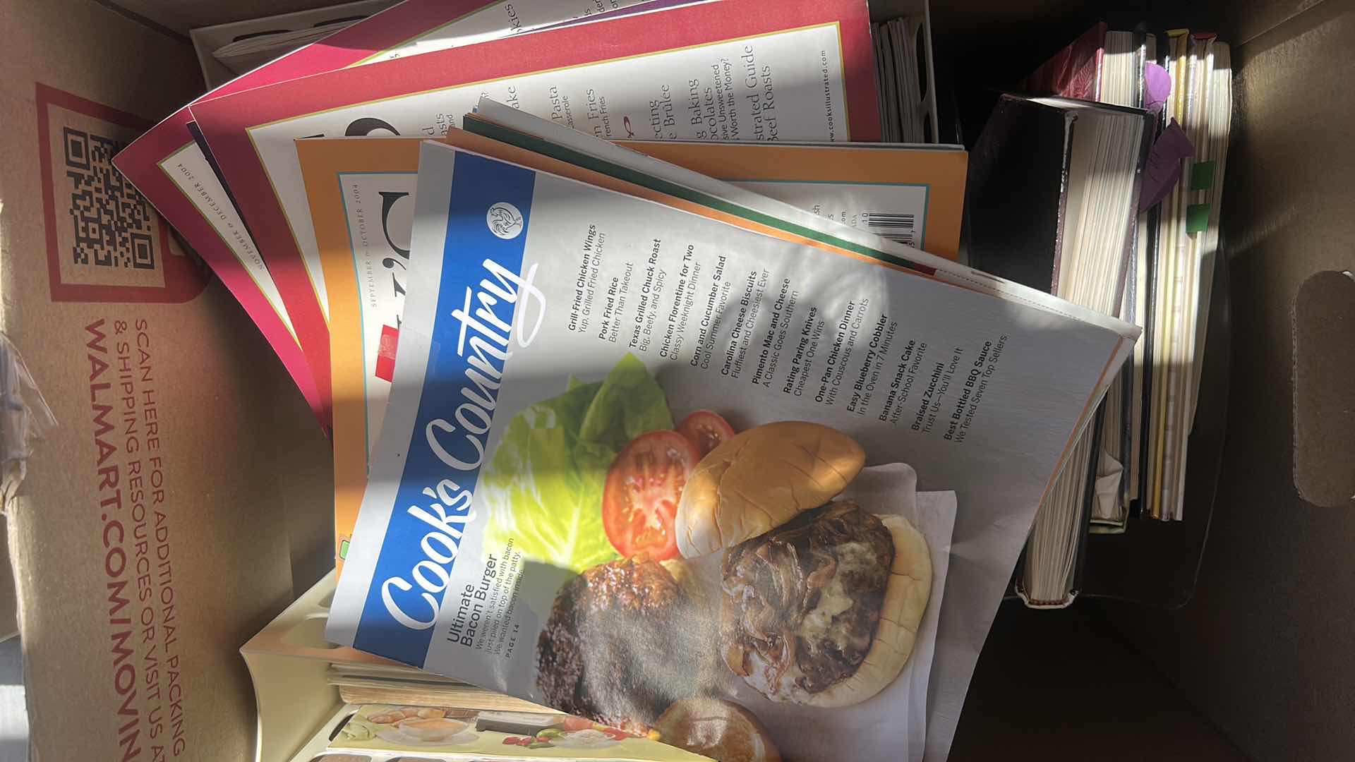 Photo 1 of 2 BOXES OF COOKBOOKS AND COOK MAGAZINES