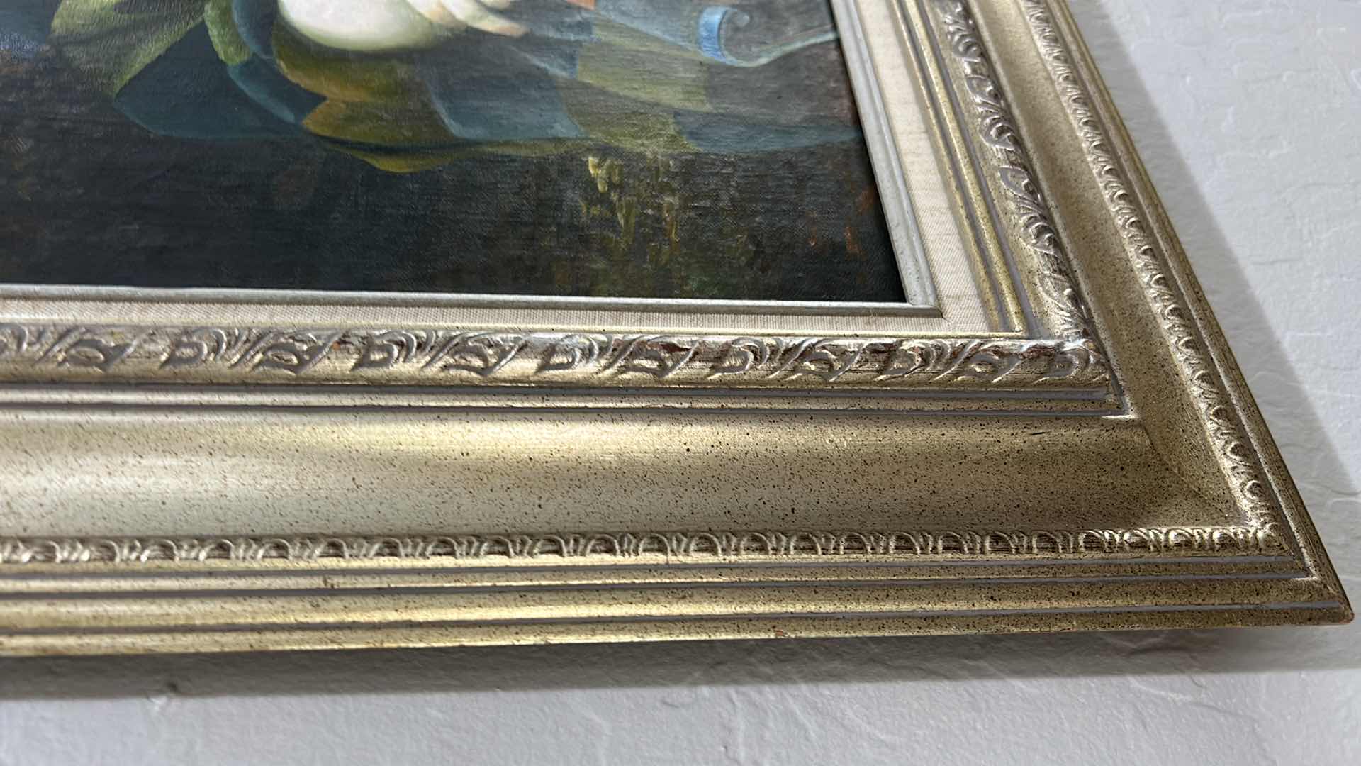 Photo 1 of FRAMED SIGNED SEGAL HAND-PAINTED OIL PAINTING REPRODUCTION OF WILLIAM-ADOLPHE BOUGUEREAU’S “L’ORAGE” 27" X 31"