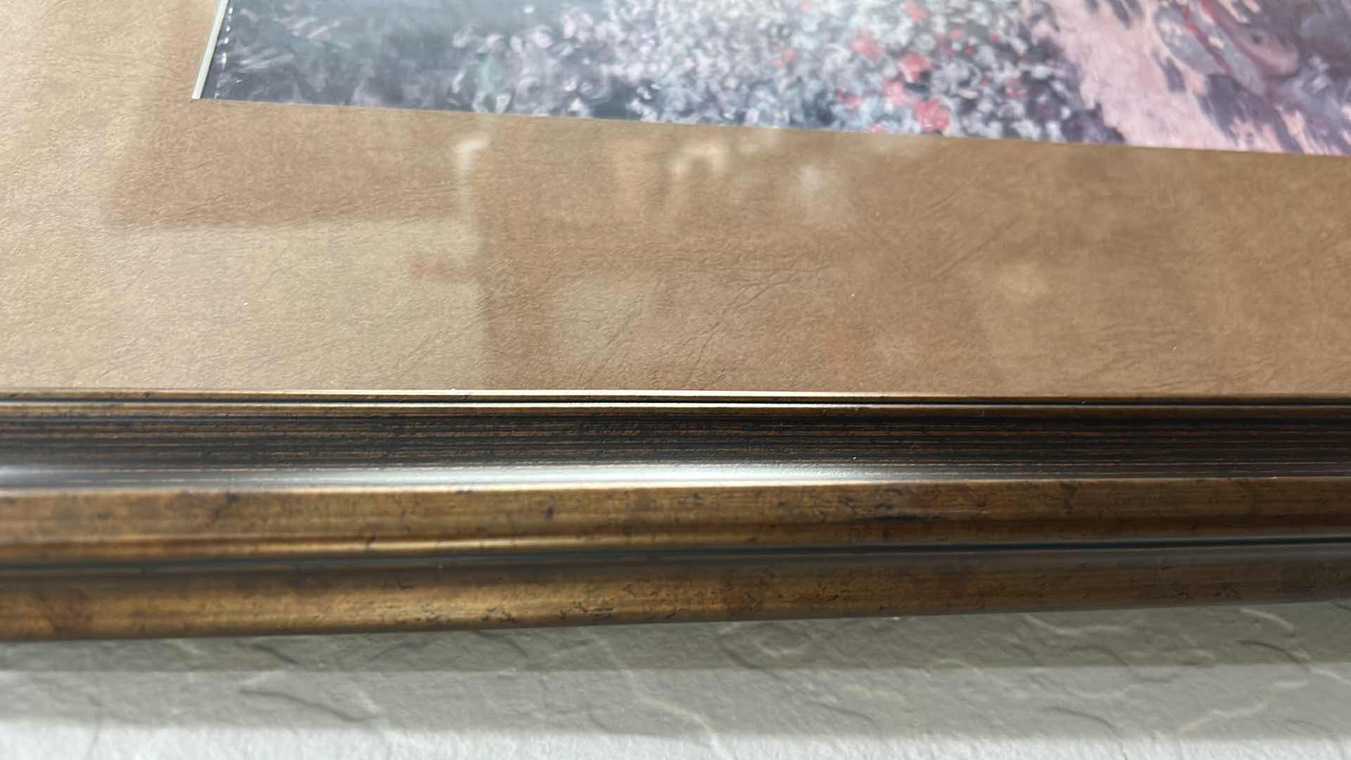Photo 1 of FRAMED ART PRINT OF CLAUDE MONET’S 1873 PAINTING “THE LUNCHEON” (ALSO KNOWN AS “LE DÉJEUNER” 31” x H25 1/4”
