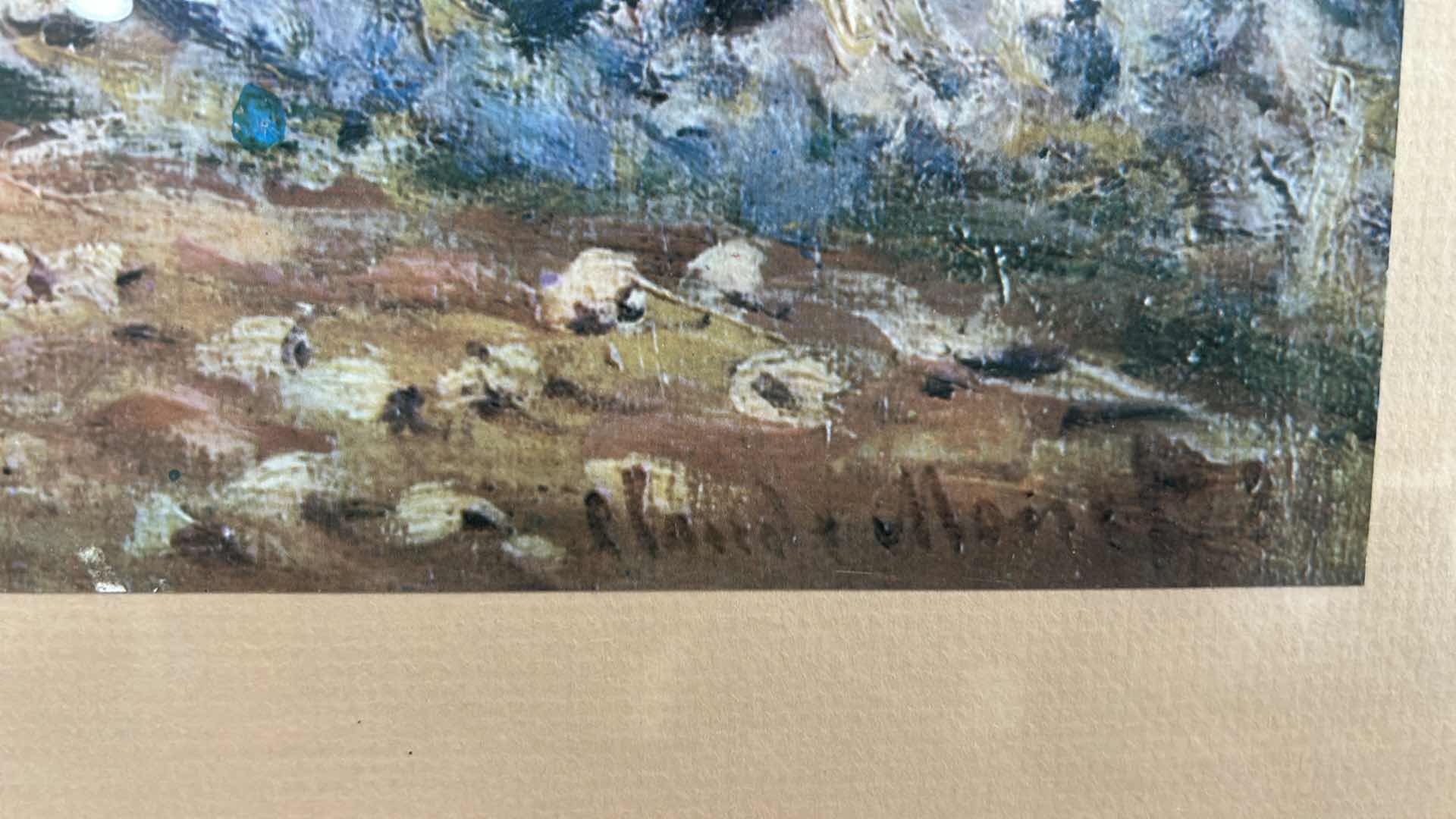 Photo 1 of FRAMED REPRODUCTION ART PRINT OF CLAUDE MONET’S “CAP MARTIN, NEAR MENTON, 1884”. ARTWORK. 28 1/4” x H22 1/2”