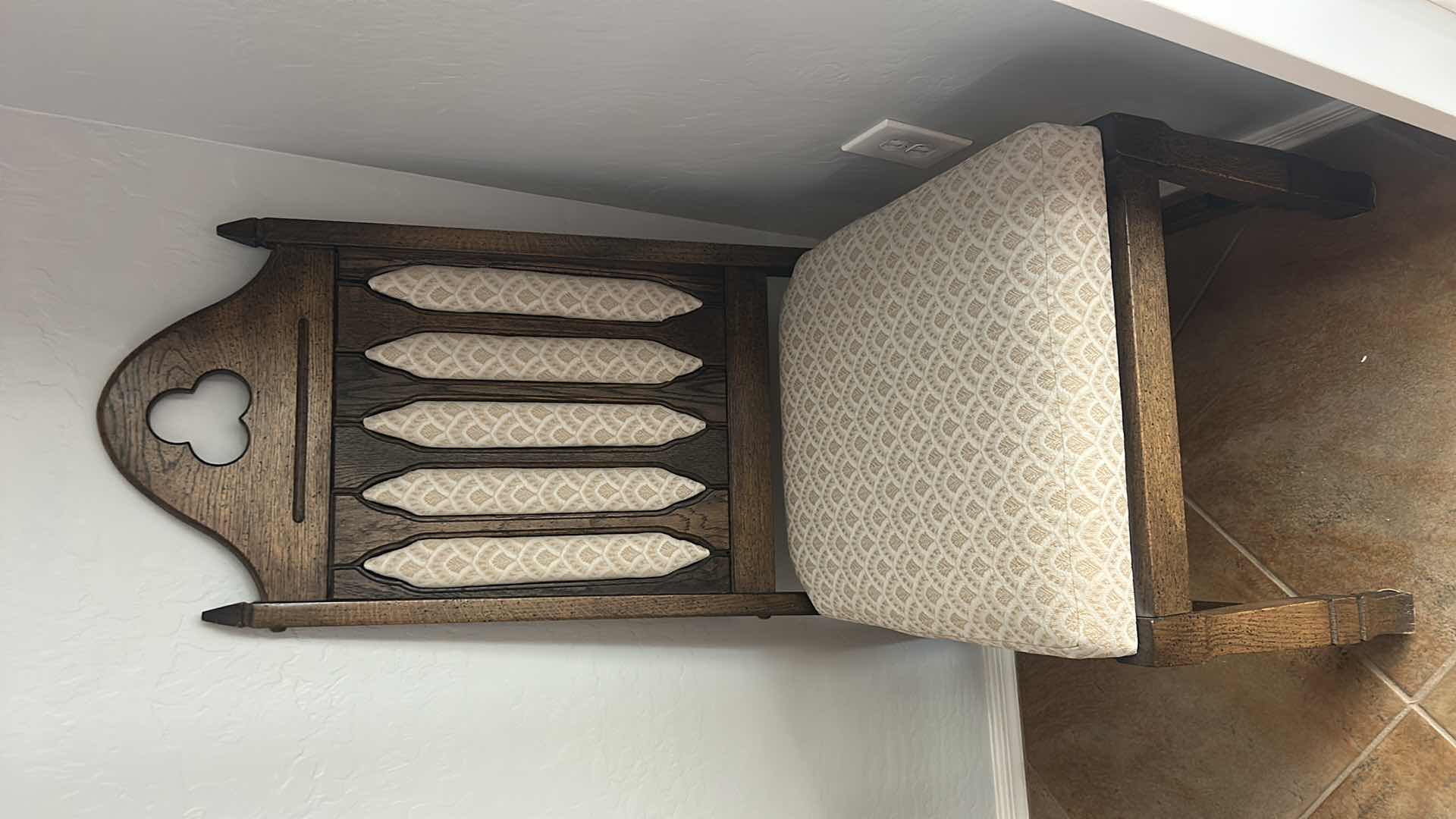 Photo 1 of CUSTOM WALNUT GOTHIC REVIVAL-STYLE DINING CHAIR