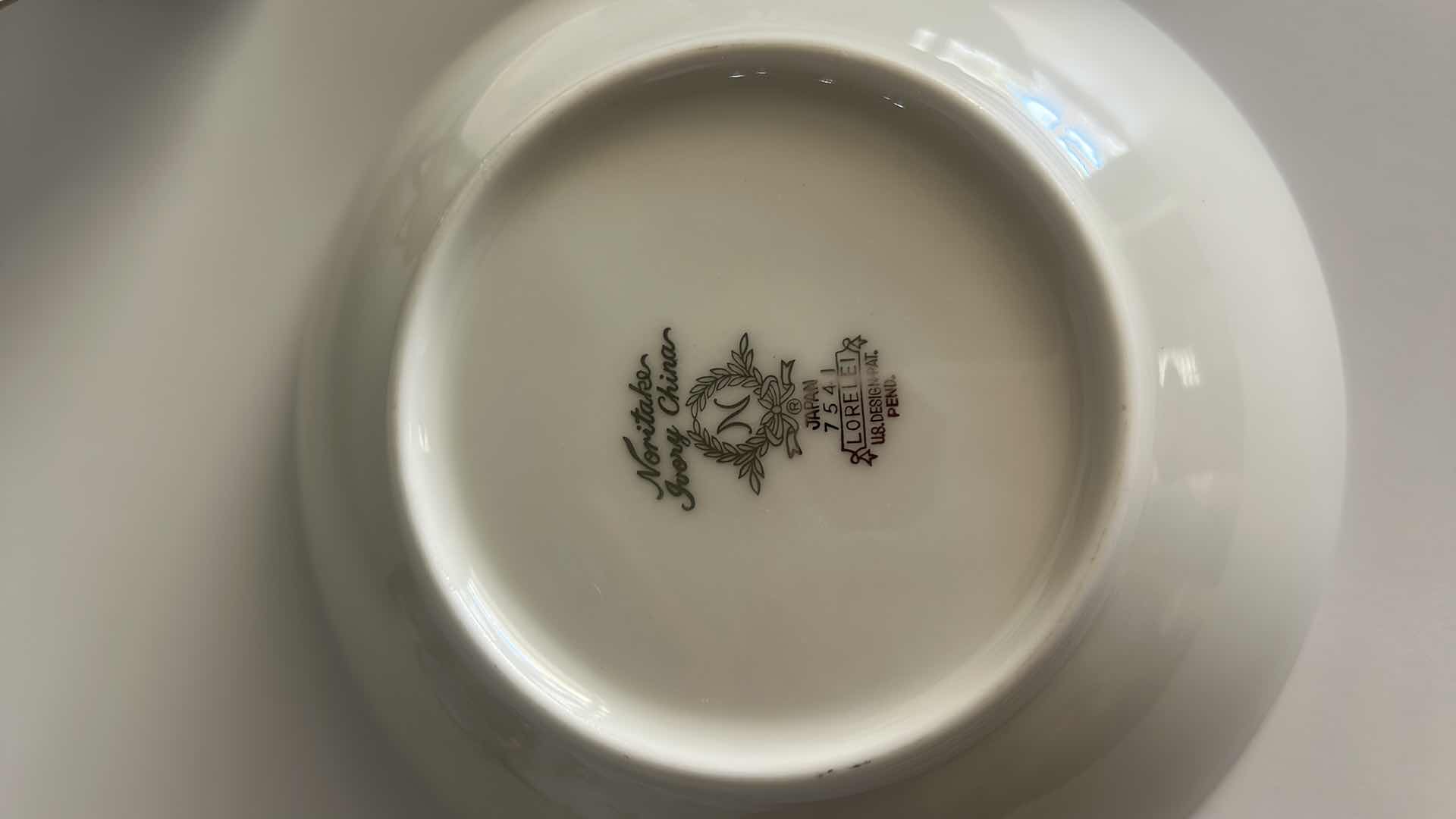 Photo 1 of 5 PC VINTAGE NORITAKE IVORY CHINA LORELEI 7541