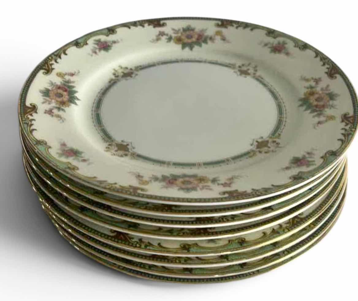 Photo 1 of 8- VINTAGE NORITAKE CLINTONIA 8” PLATES