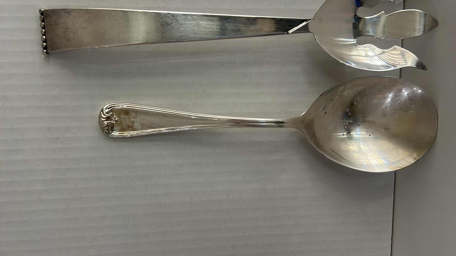 Photo 1 of 3 FLATWARE PCS (2 CROWNS SILVERSMITHS)