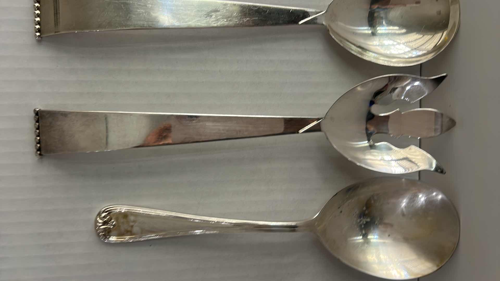 Photo 1 of 3 FLATWARE PCS (2 CROWNS SILVERSMITHS)