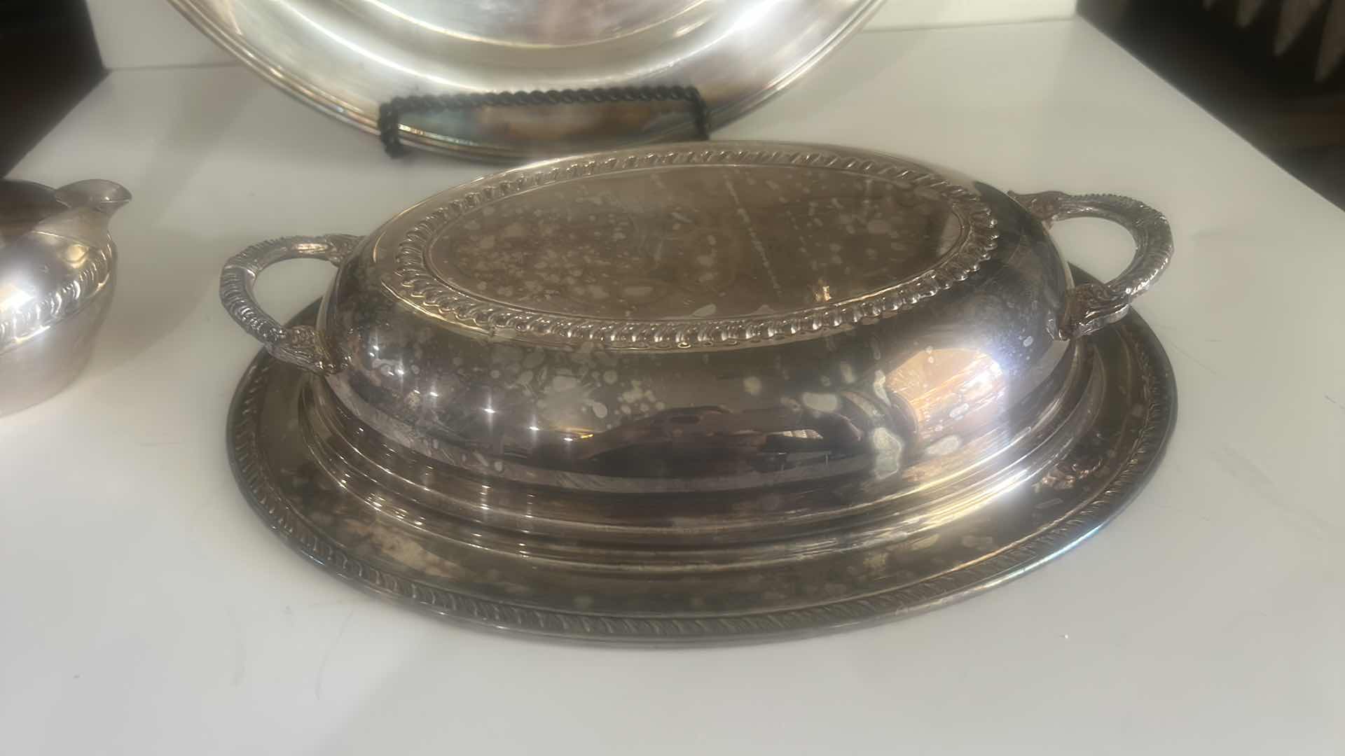 Photo 1 of SILVER PLATED COLLECTION (TRAY 15 1/4”z)