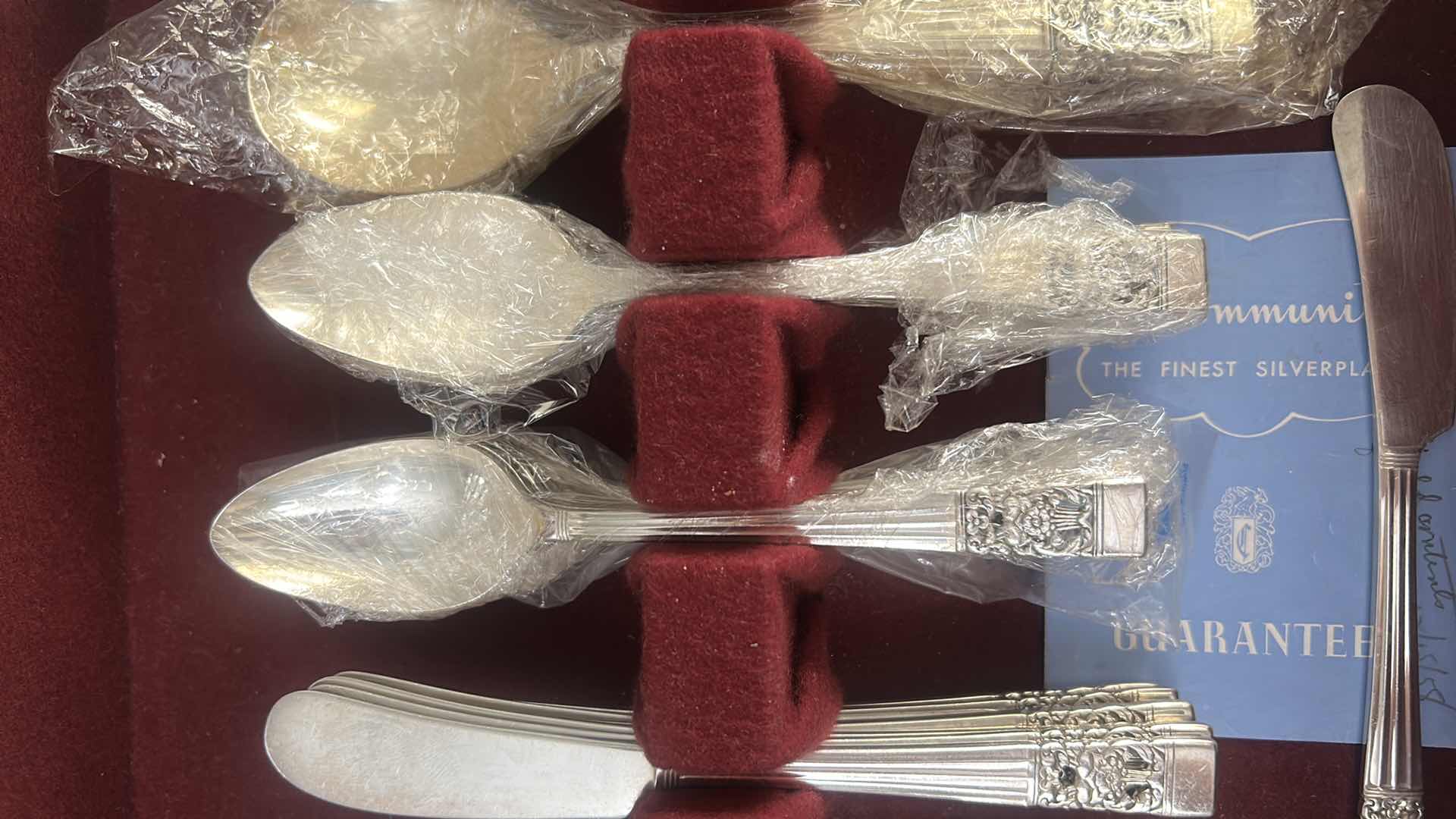 Photo 1 of 64 PC VINTAGE COMMUNITY SILVERPLATE FLATWARE SET + 7 MISC FLATWARE