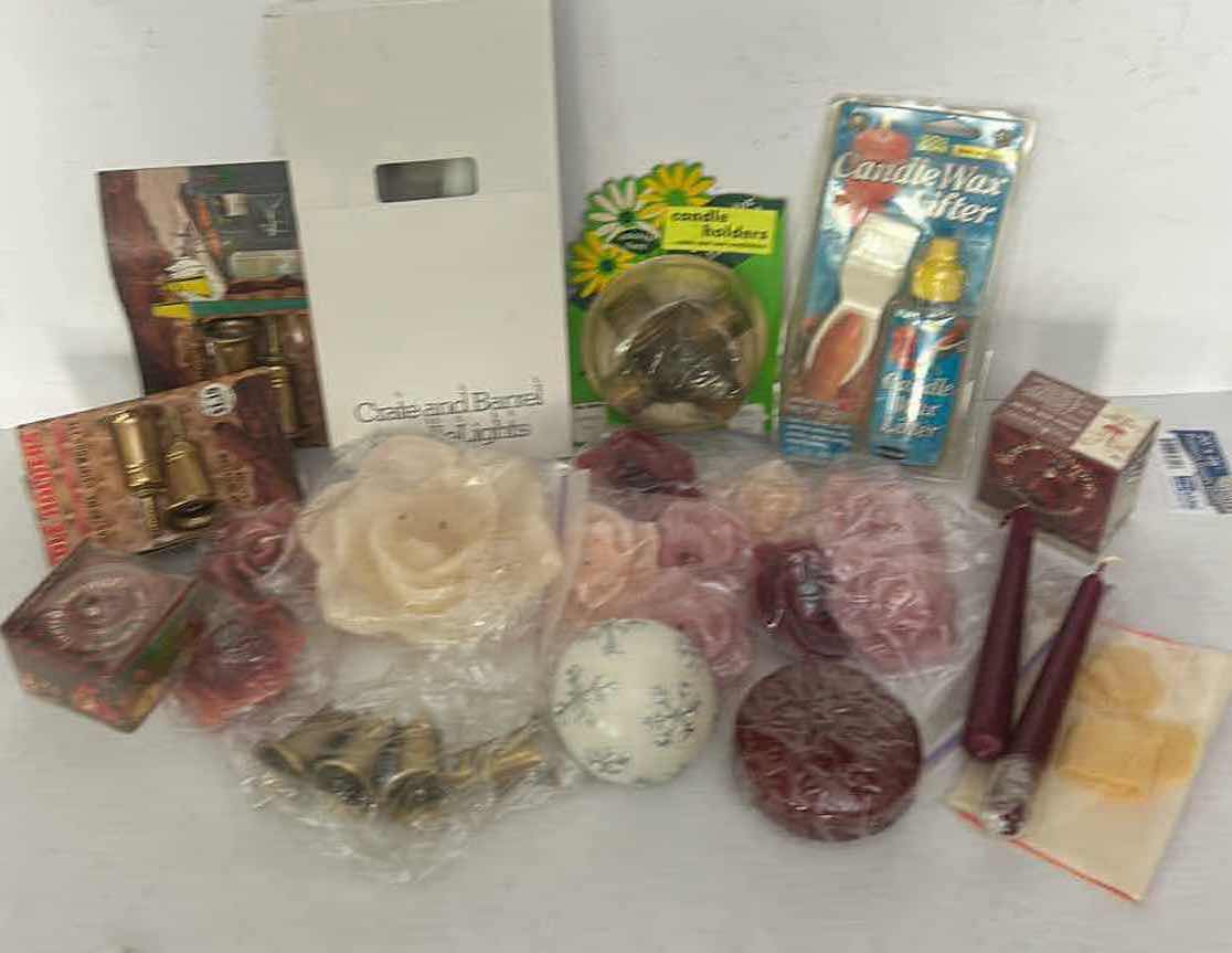 Photo 1 of BOX FULL OF CANDLES AND ACCESSORIES
