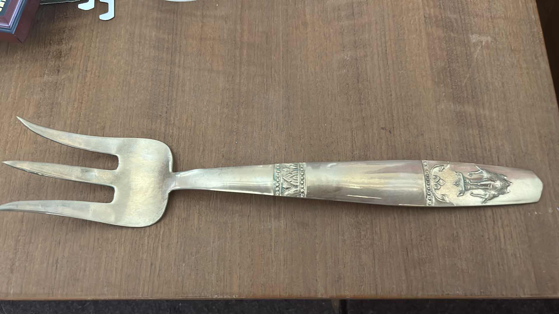 Photo 1 of VINTAGE THAI BRONZE FLATWARE, SET 87 PIECES,